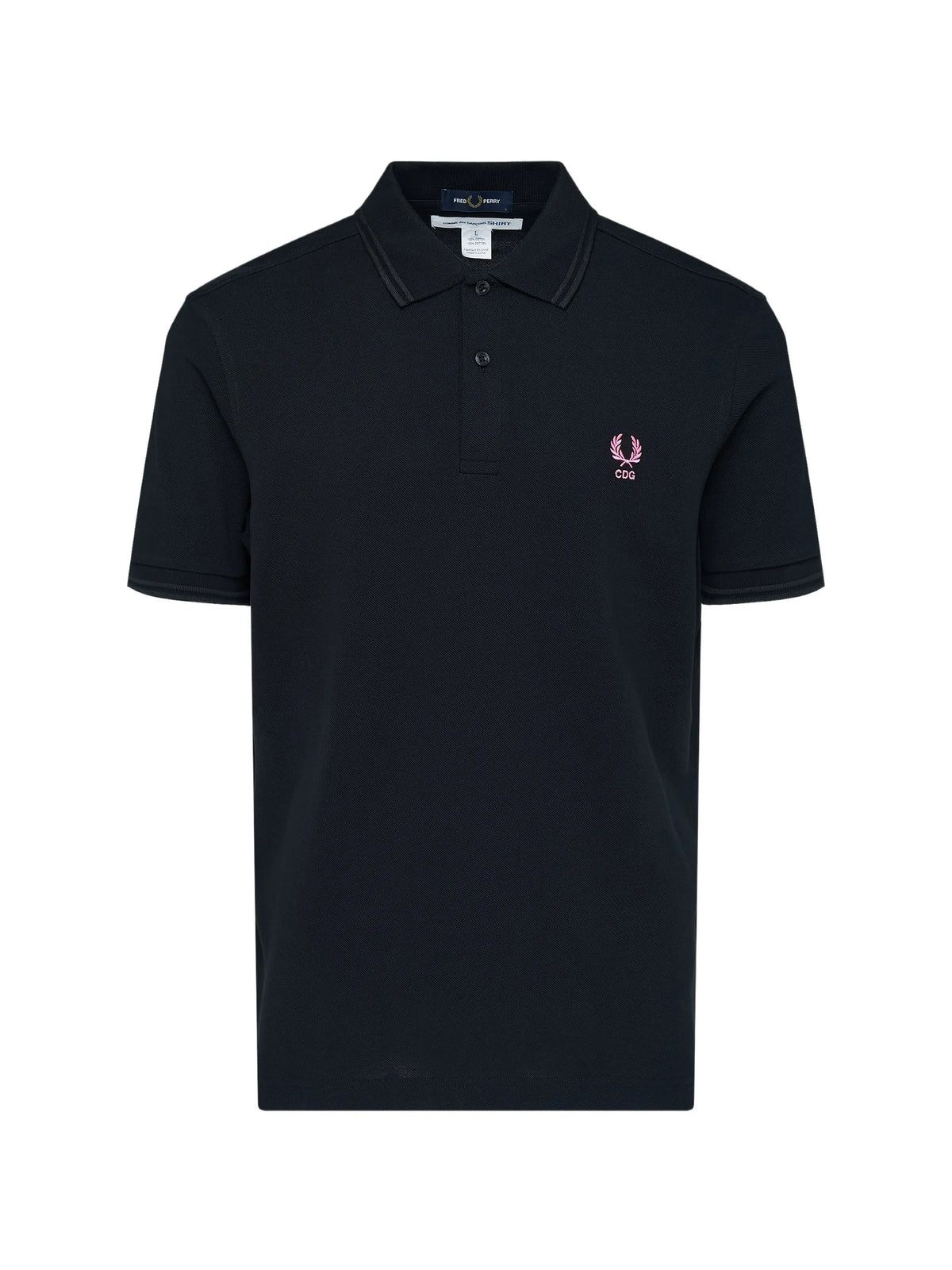 x Fred Perry logo-embroidered tipped polo shirt