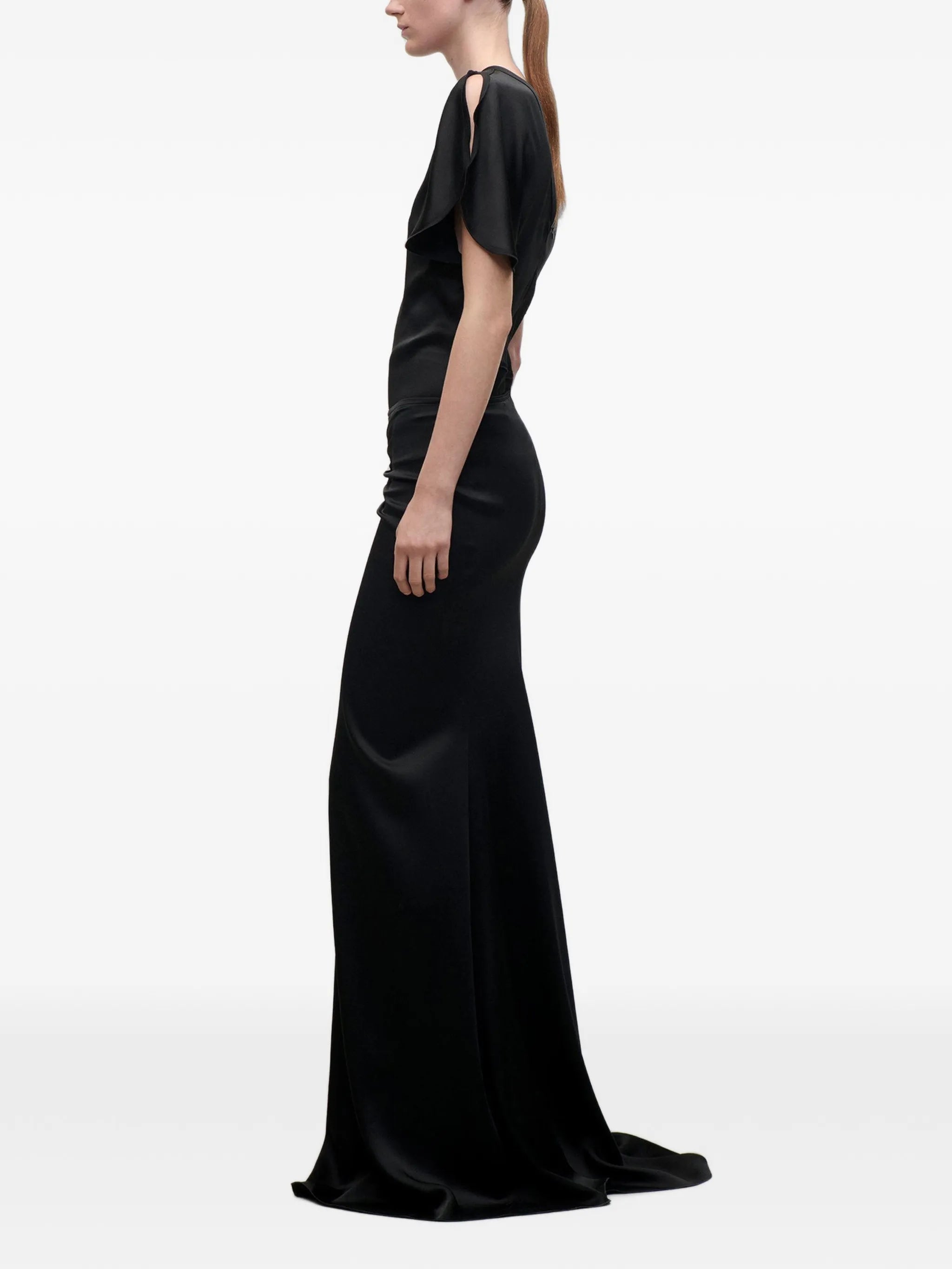 Isabella ruched maxi skirt