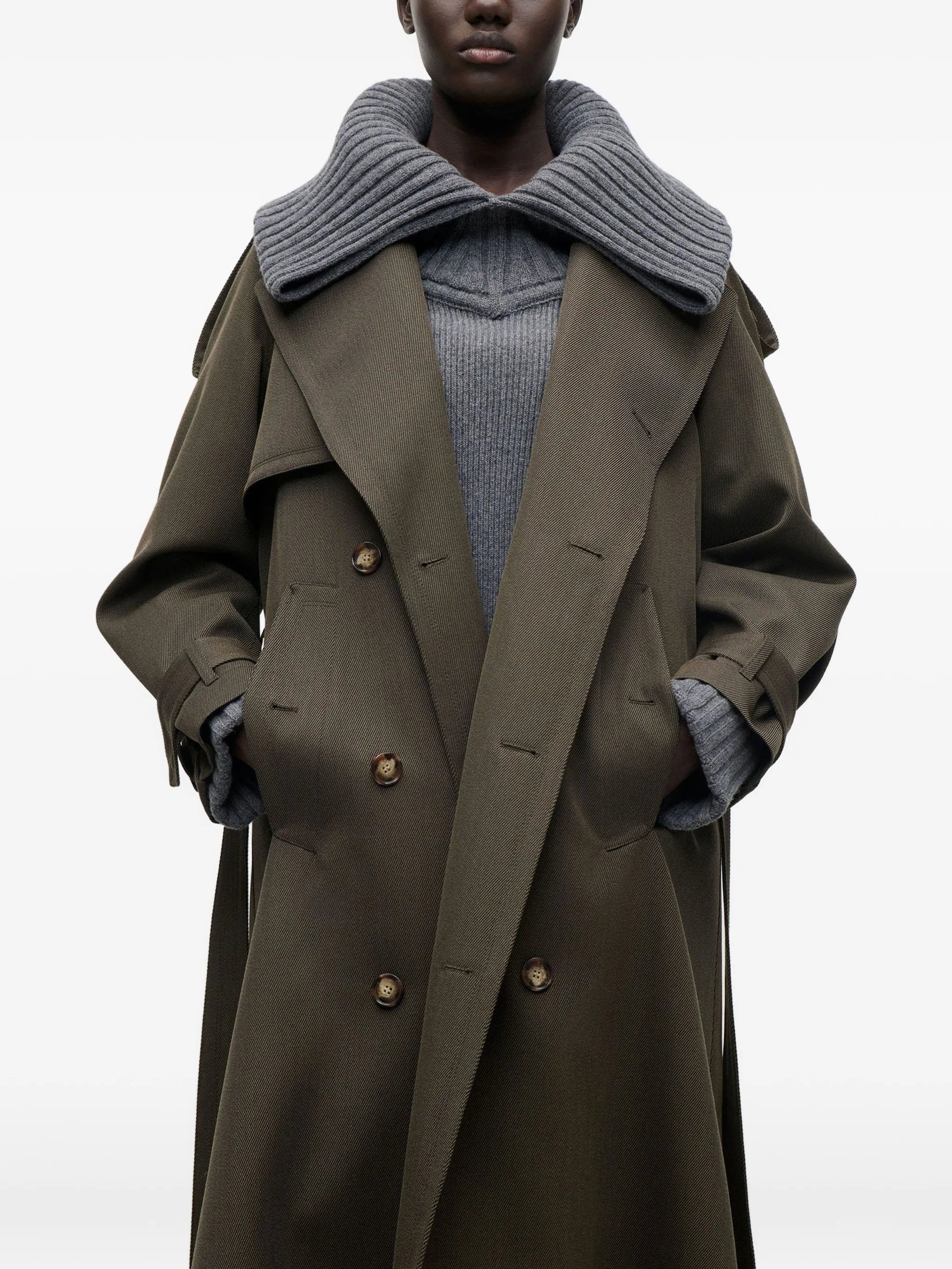 Esmee trench coat in green