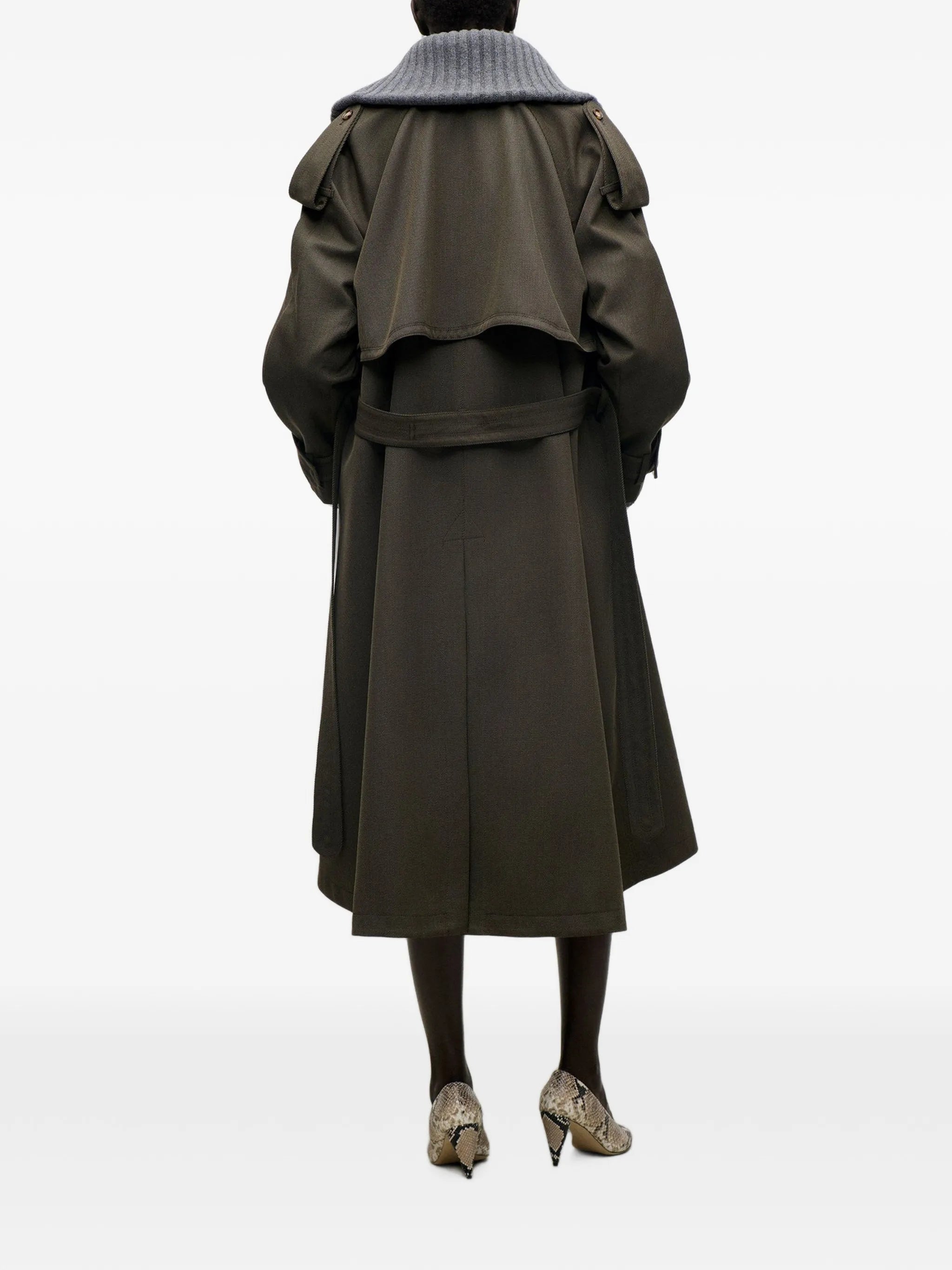 Esmee trench coat in green