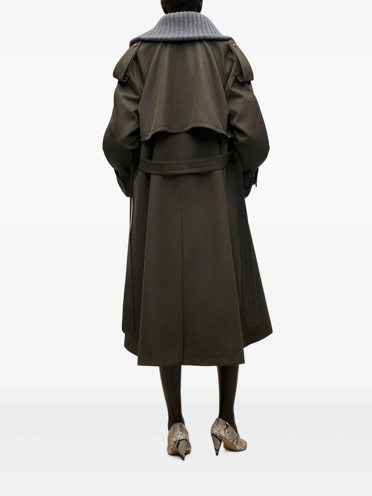 Esmee trench coat in green