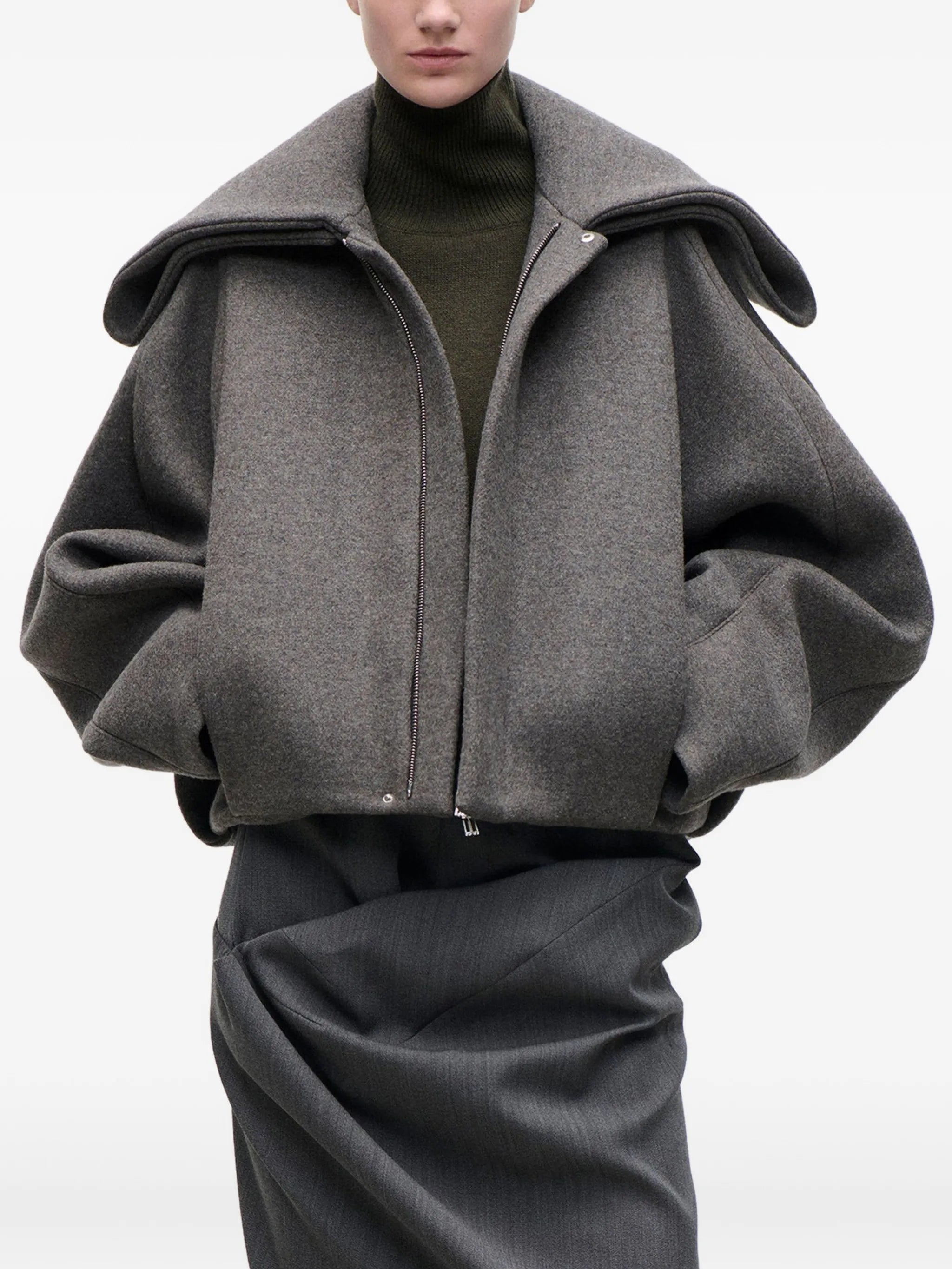 folded-collar jacket