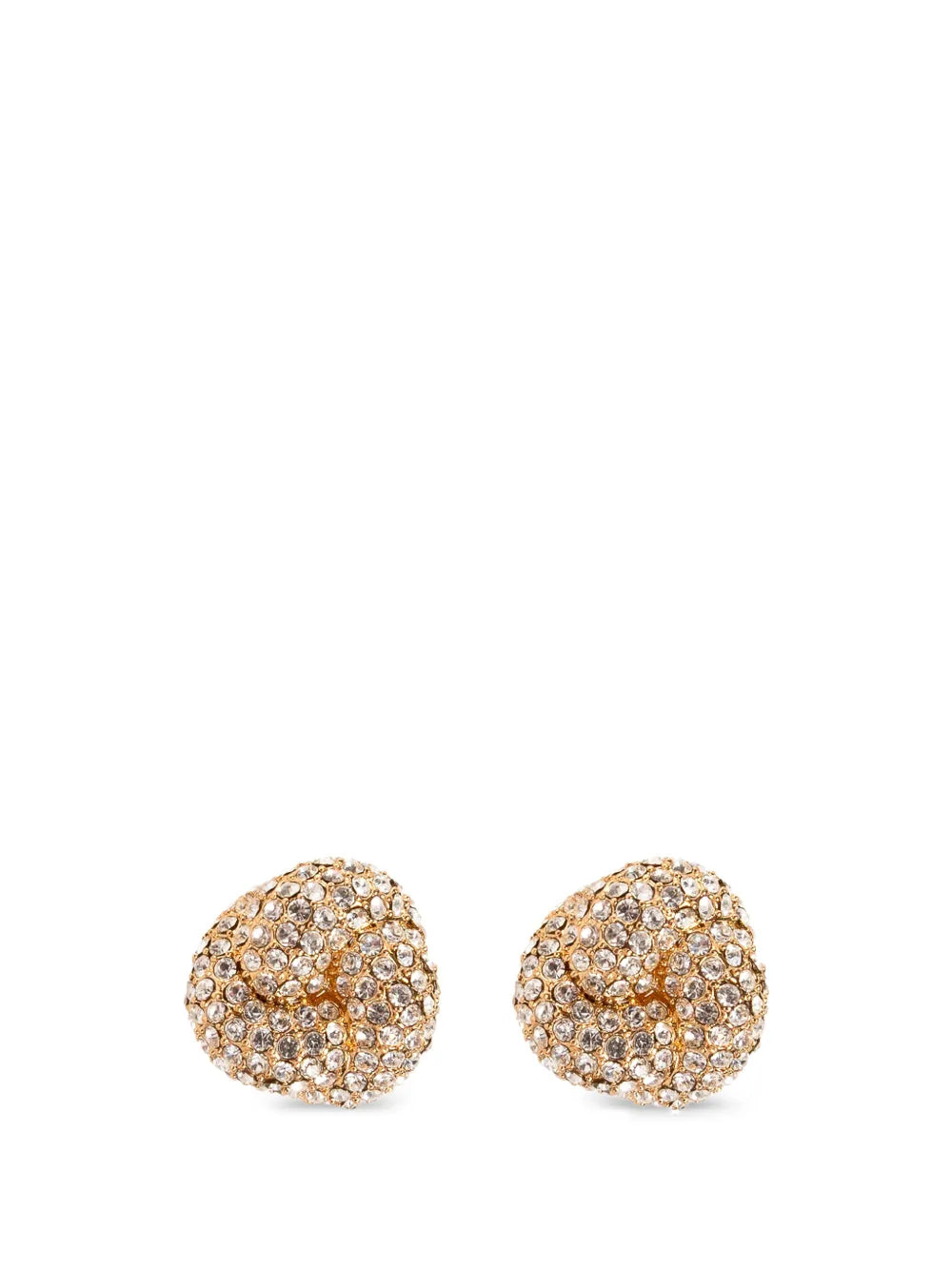 crystal-embellished knot earrings