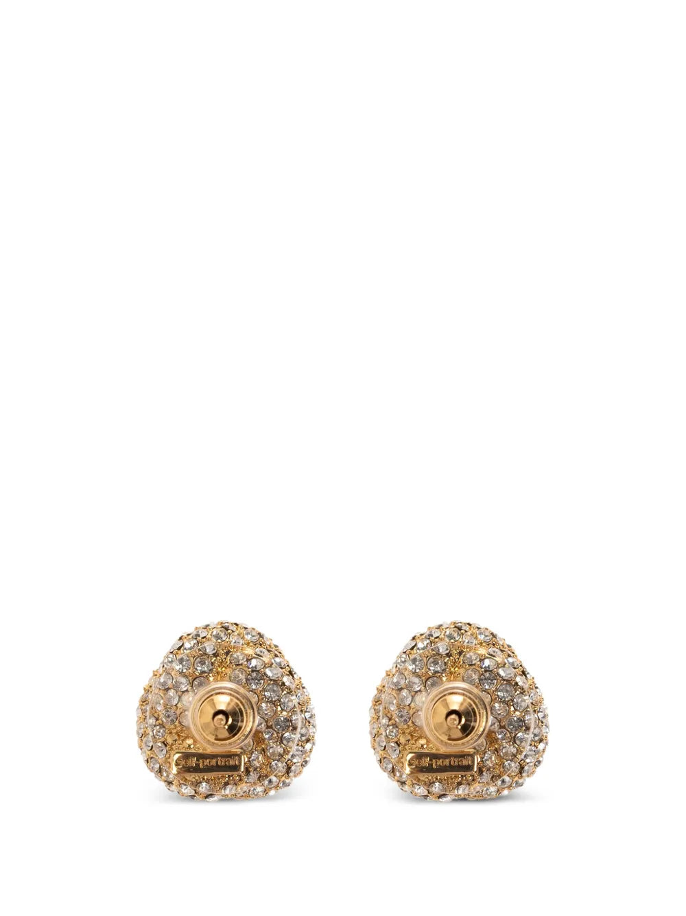 crystal-embellished knot earrings