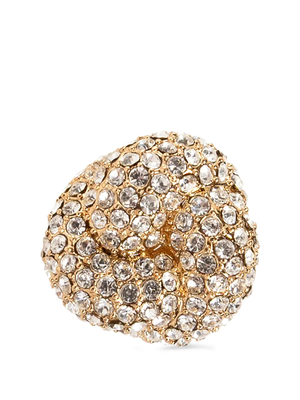 crystal-embellished knot earrings