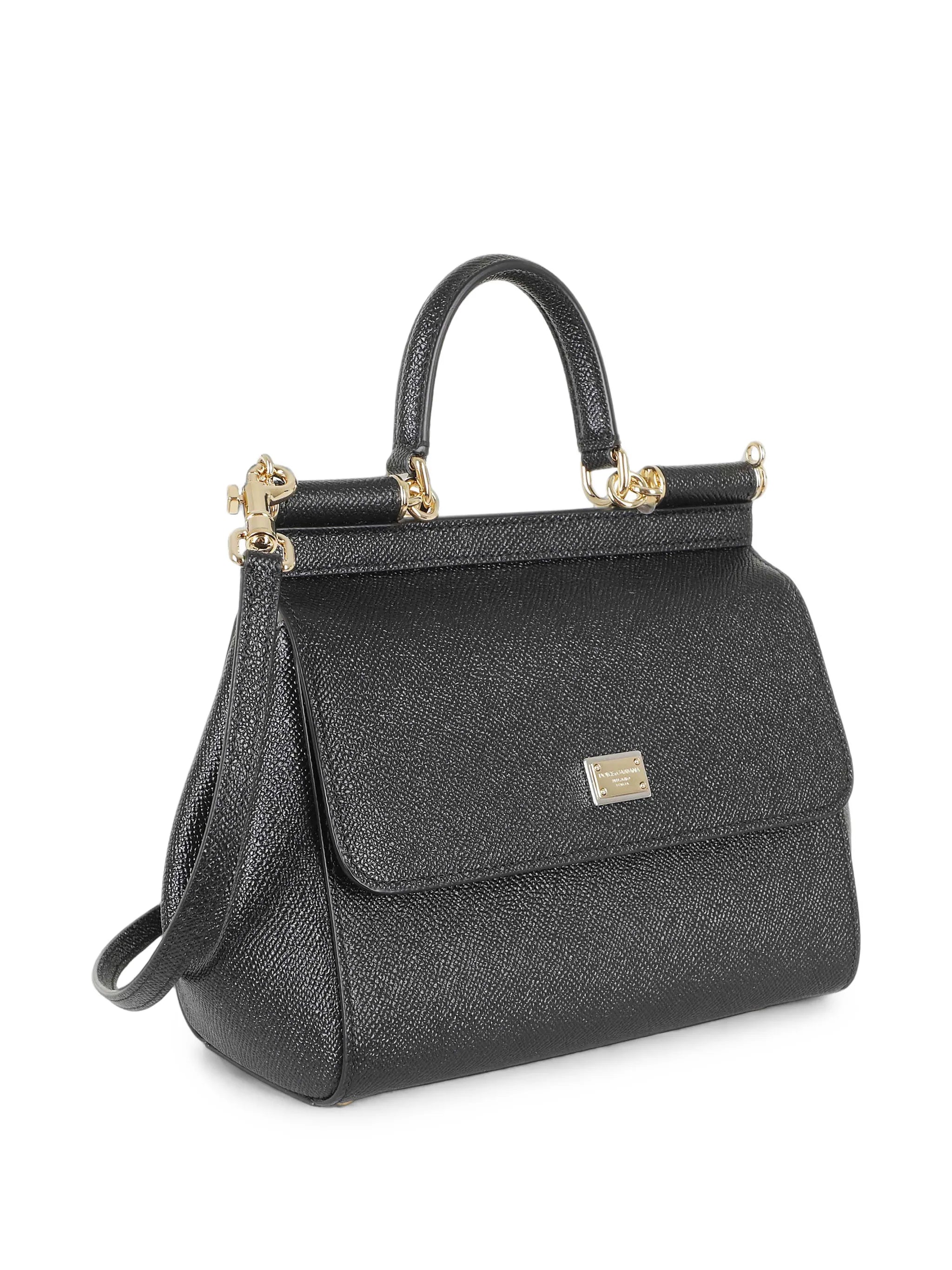 small Sicily handbag in dauphine calfskin