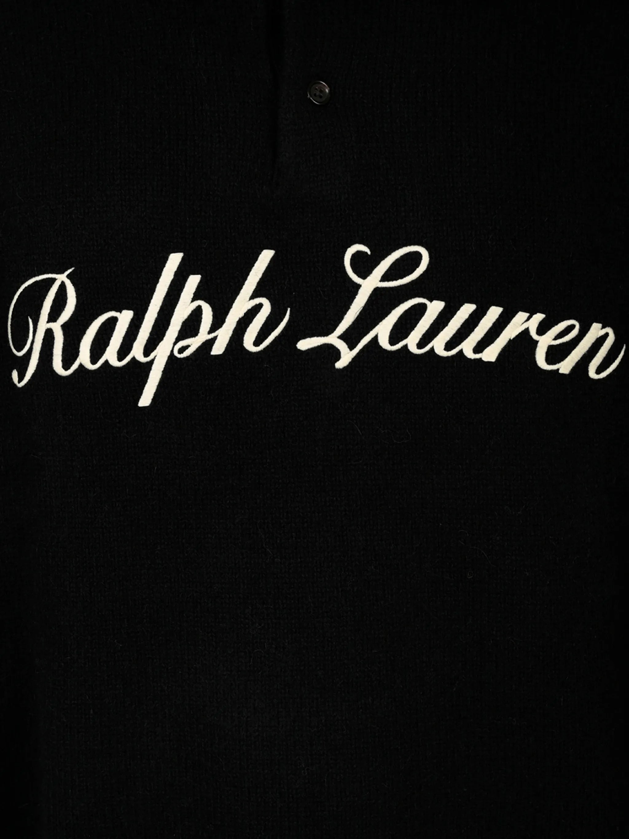 logo-embroidered polo-collar sweater