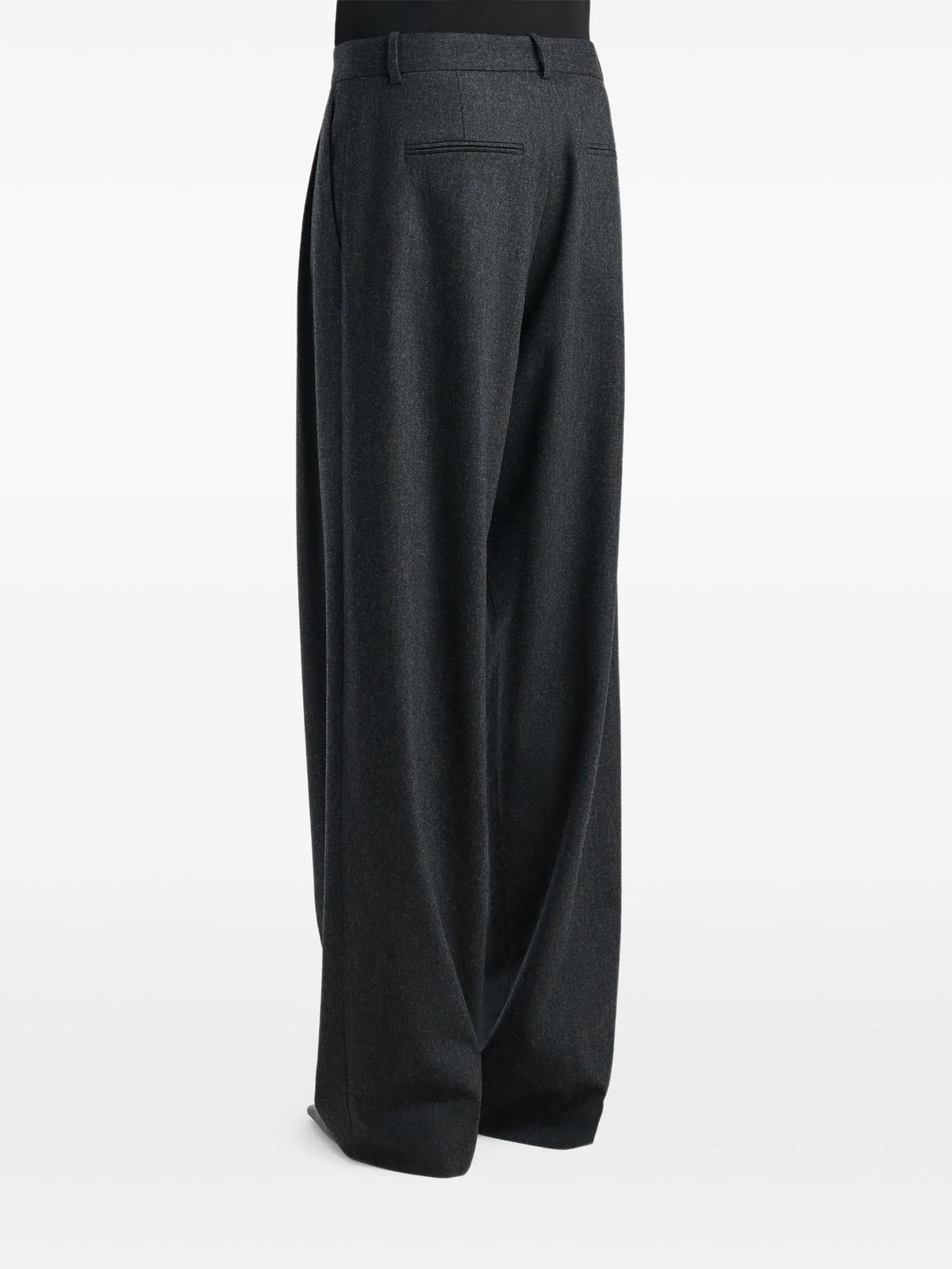 pleated wide-leg trousers