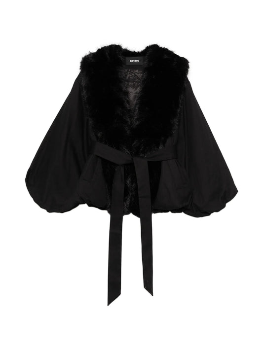 faux-fur collar jacket