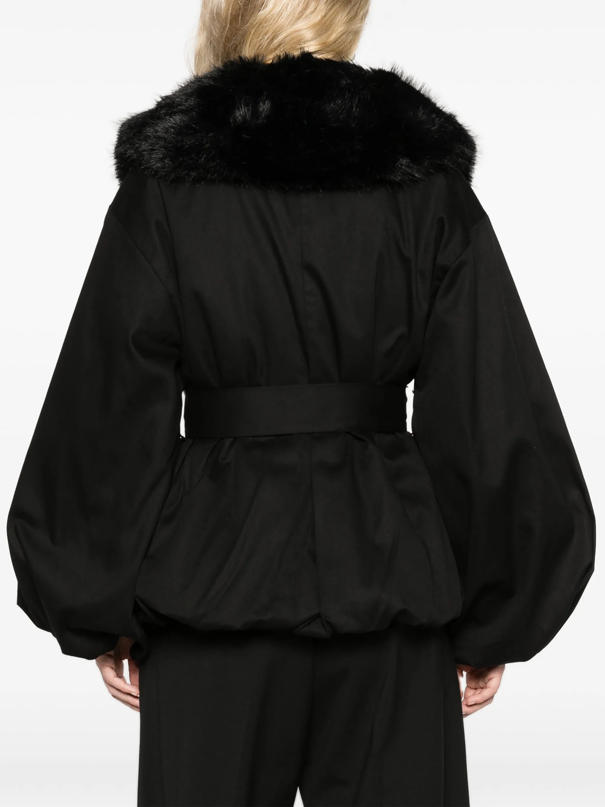 faux-fur collar jacket