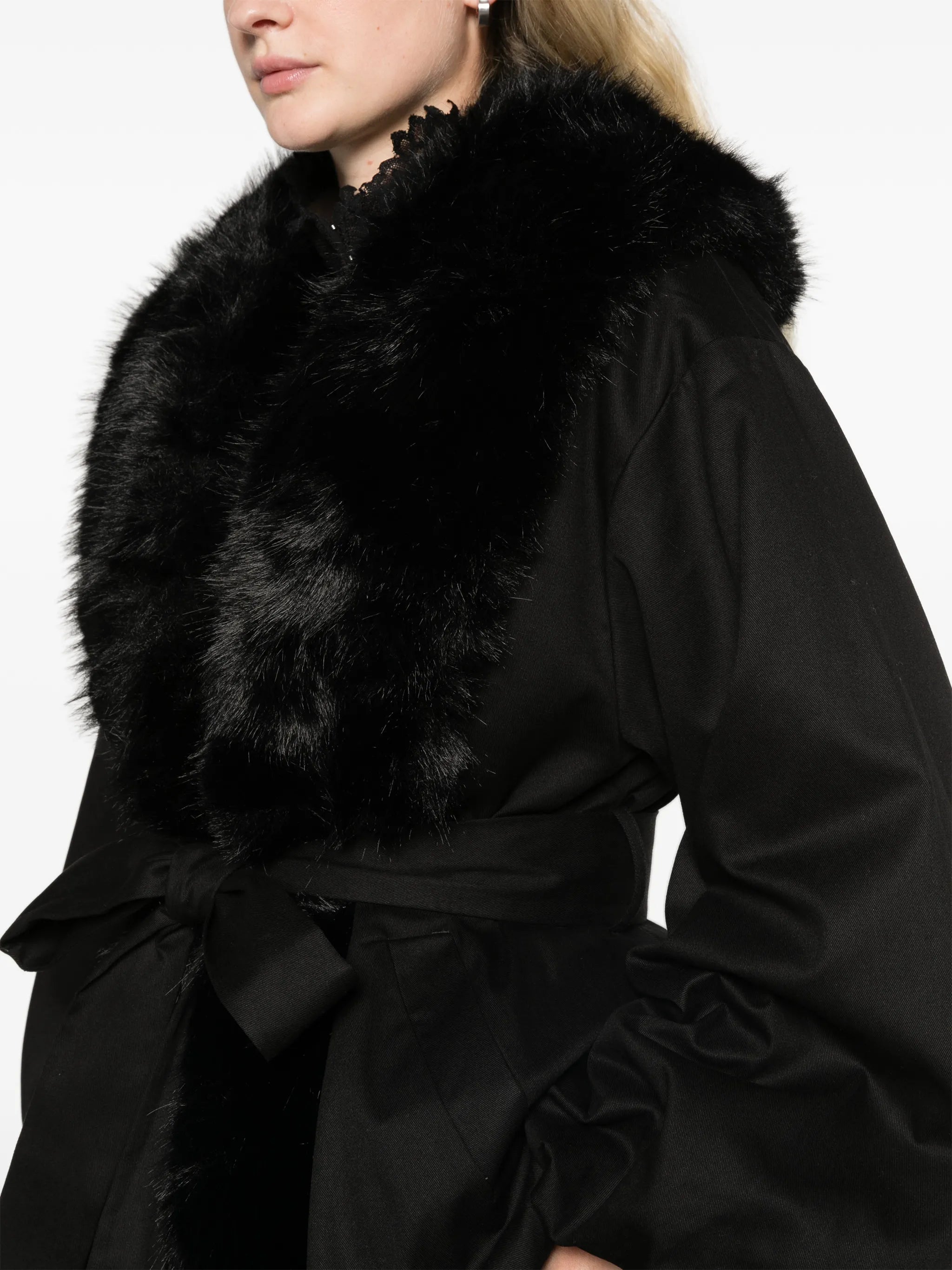 faux-fur collar jacket