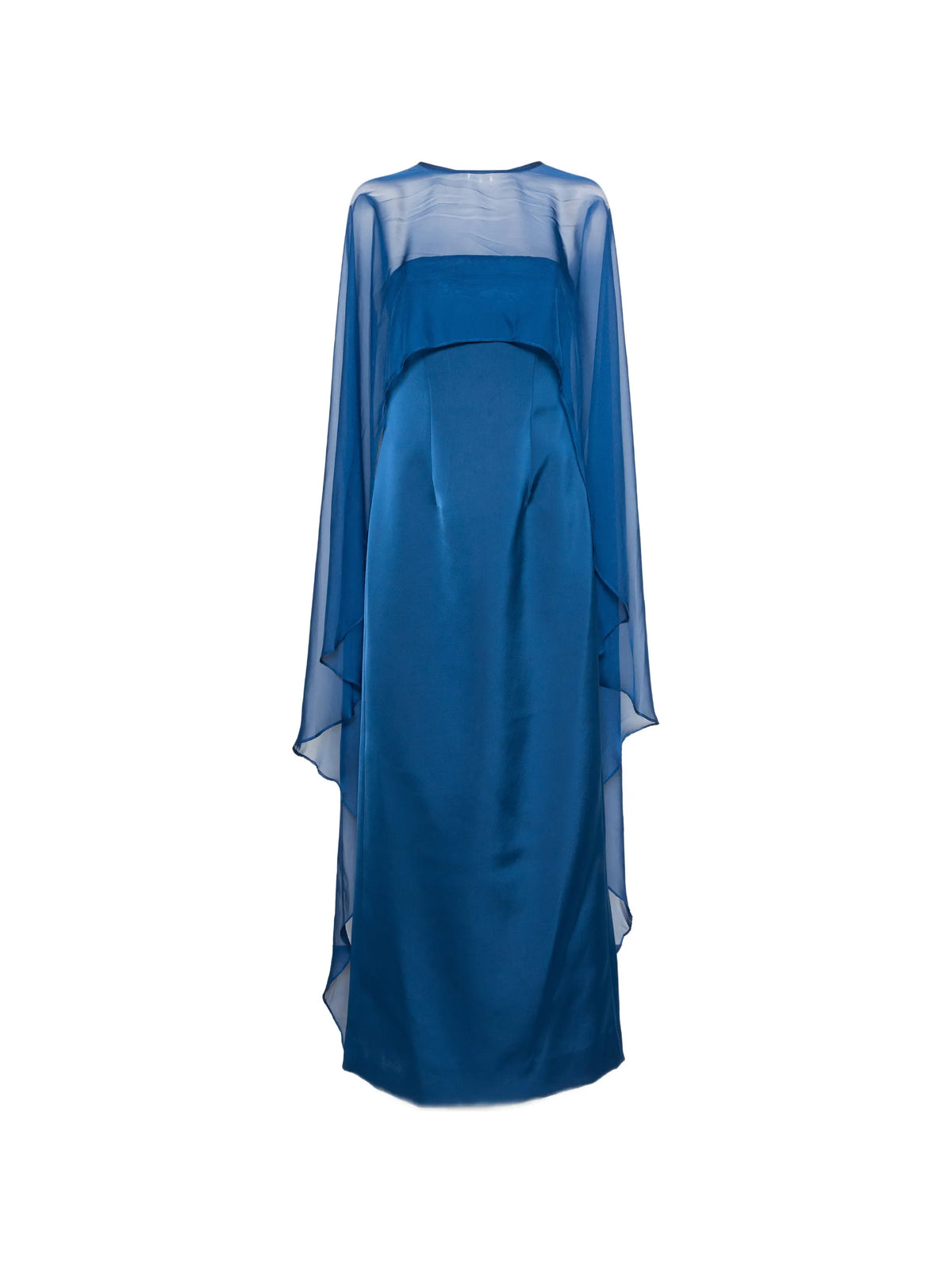 Fiora organza cape gown