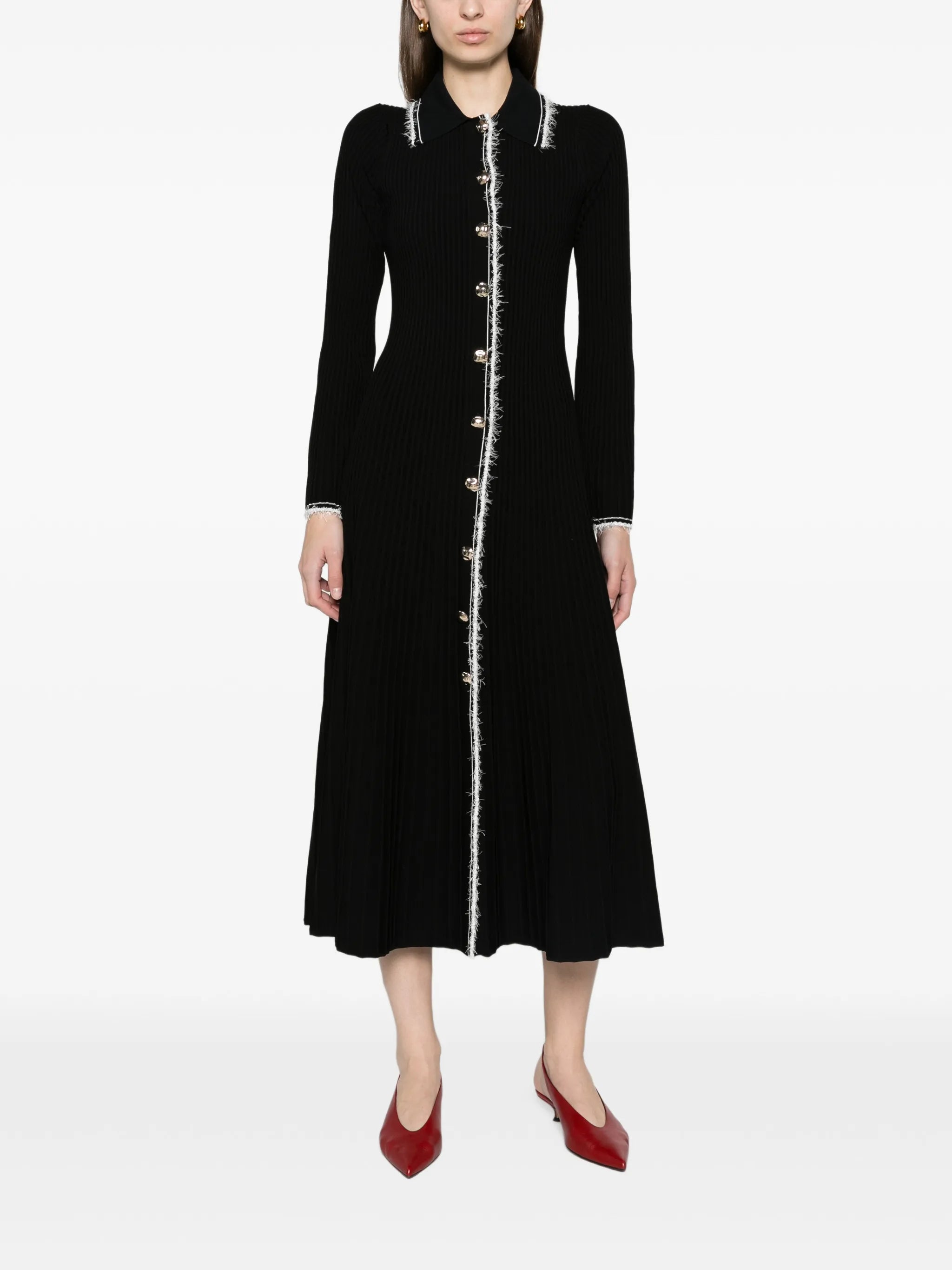 Oriela compact knit midi dress