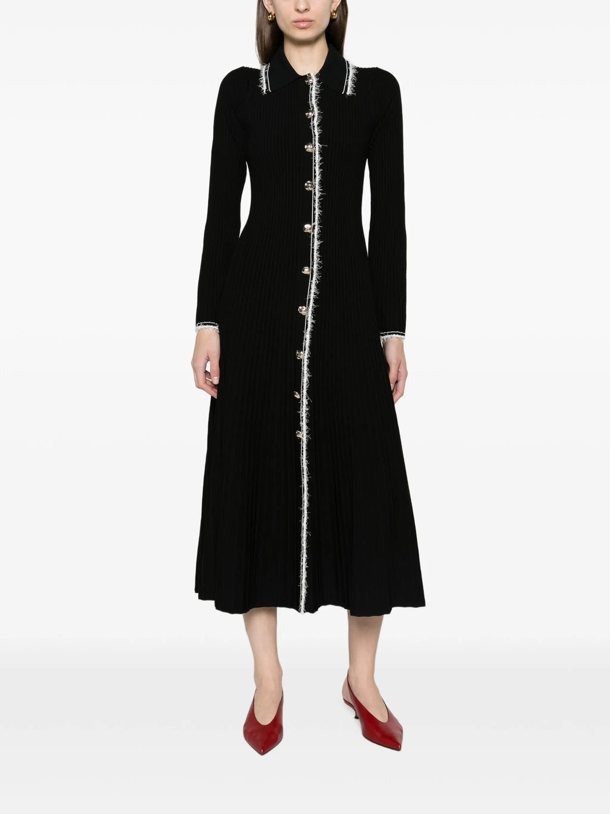 Oriela compact knit midi dress