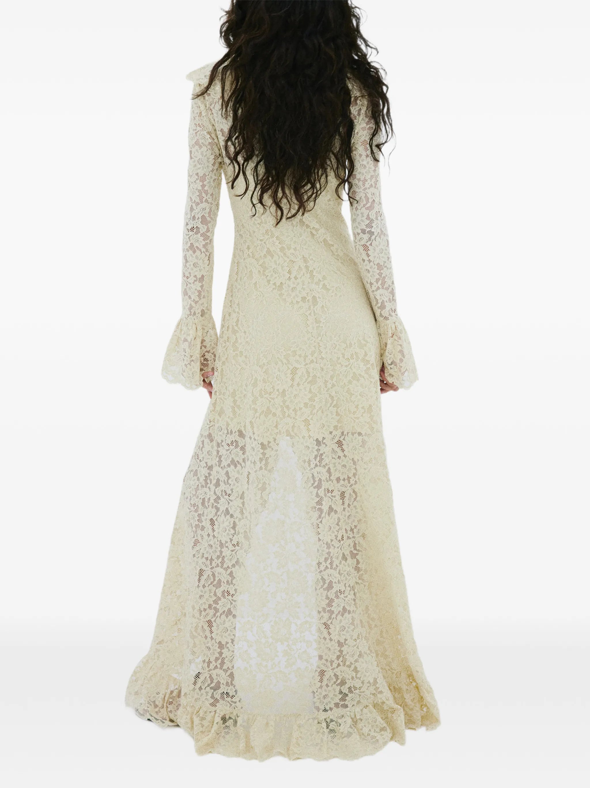 Celementina ruffled lace dress