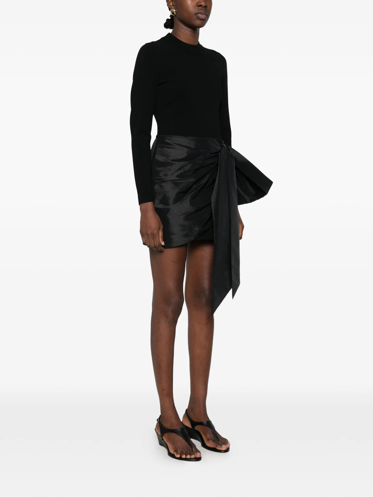 Tedda bow-detail mini dress