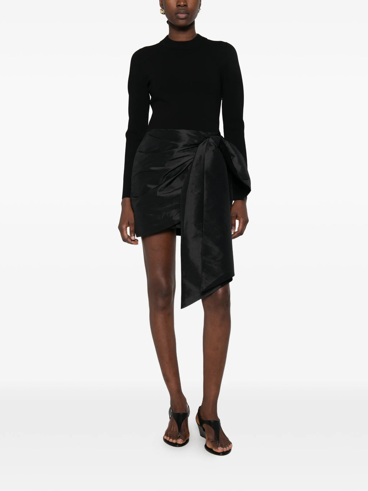 Tedda bow-detail mini dress