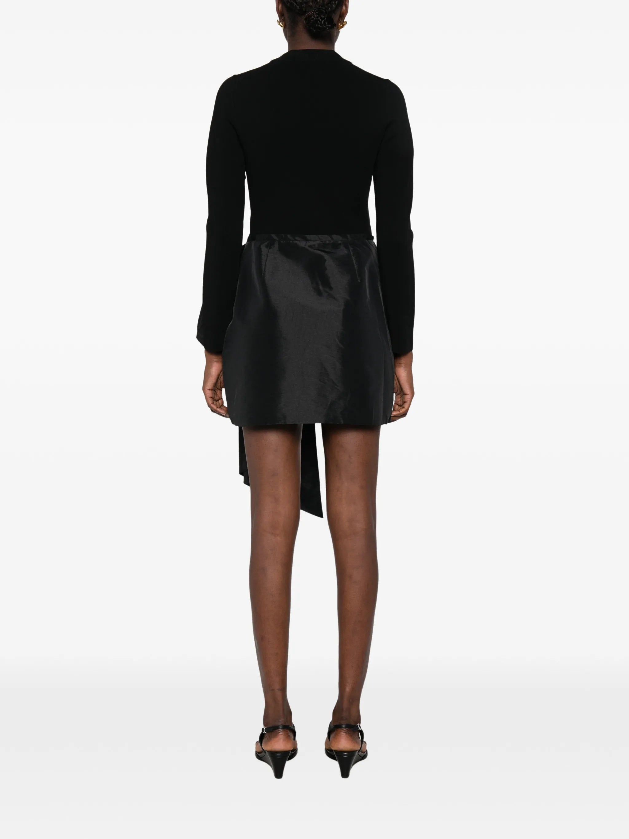 Tedda bow-detail mini dress