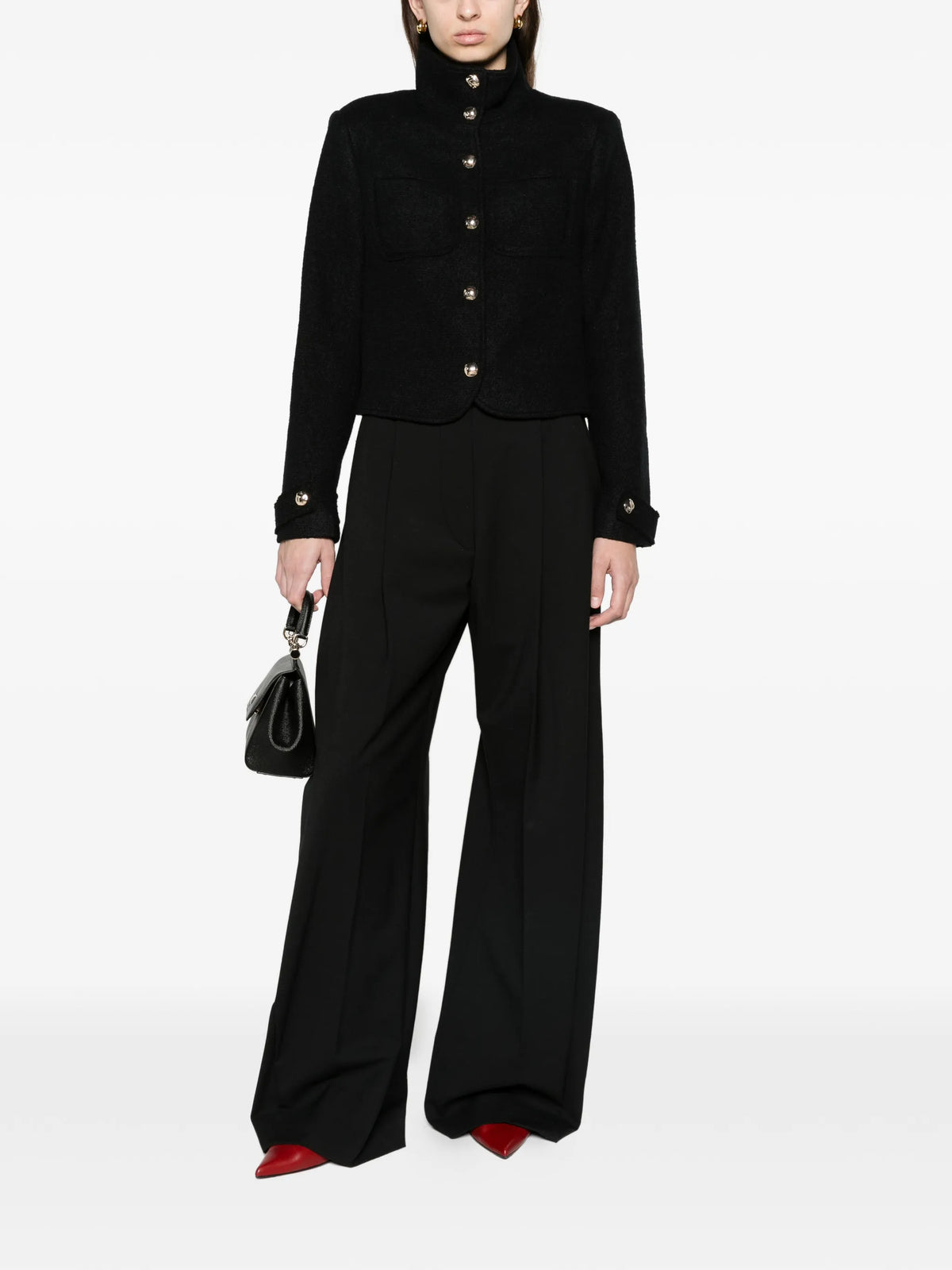 button-up high-neck jacket