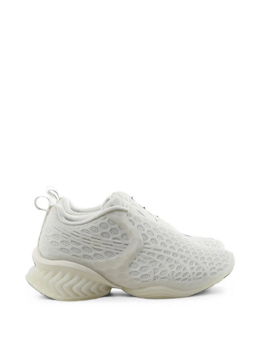 honeycomb-mesh slip-on sneakers