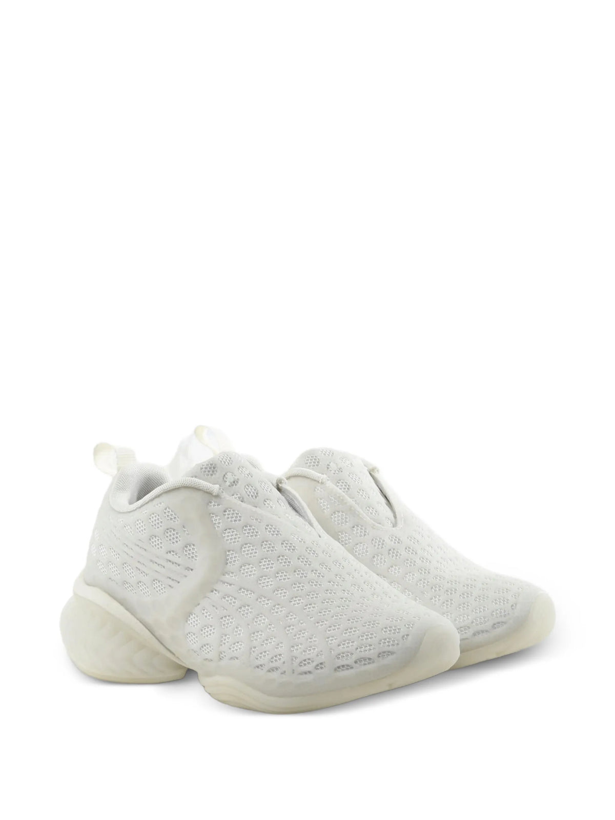 honeycomb-mesh slip-on sneakers