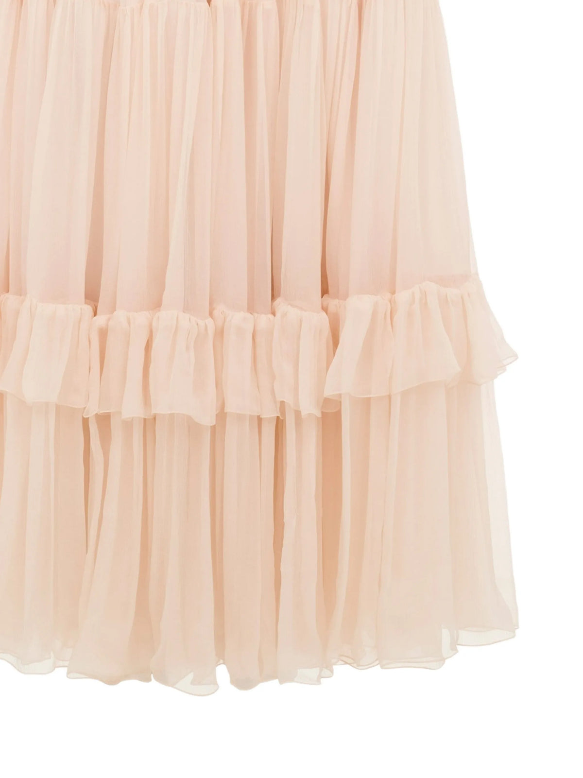 midi tiered tulle skirt