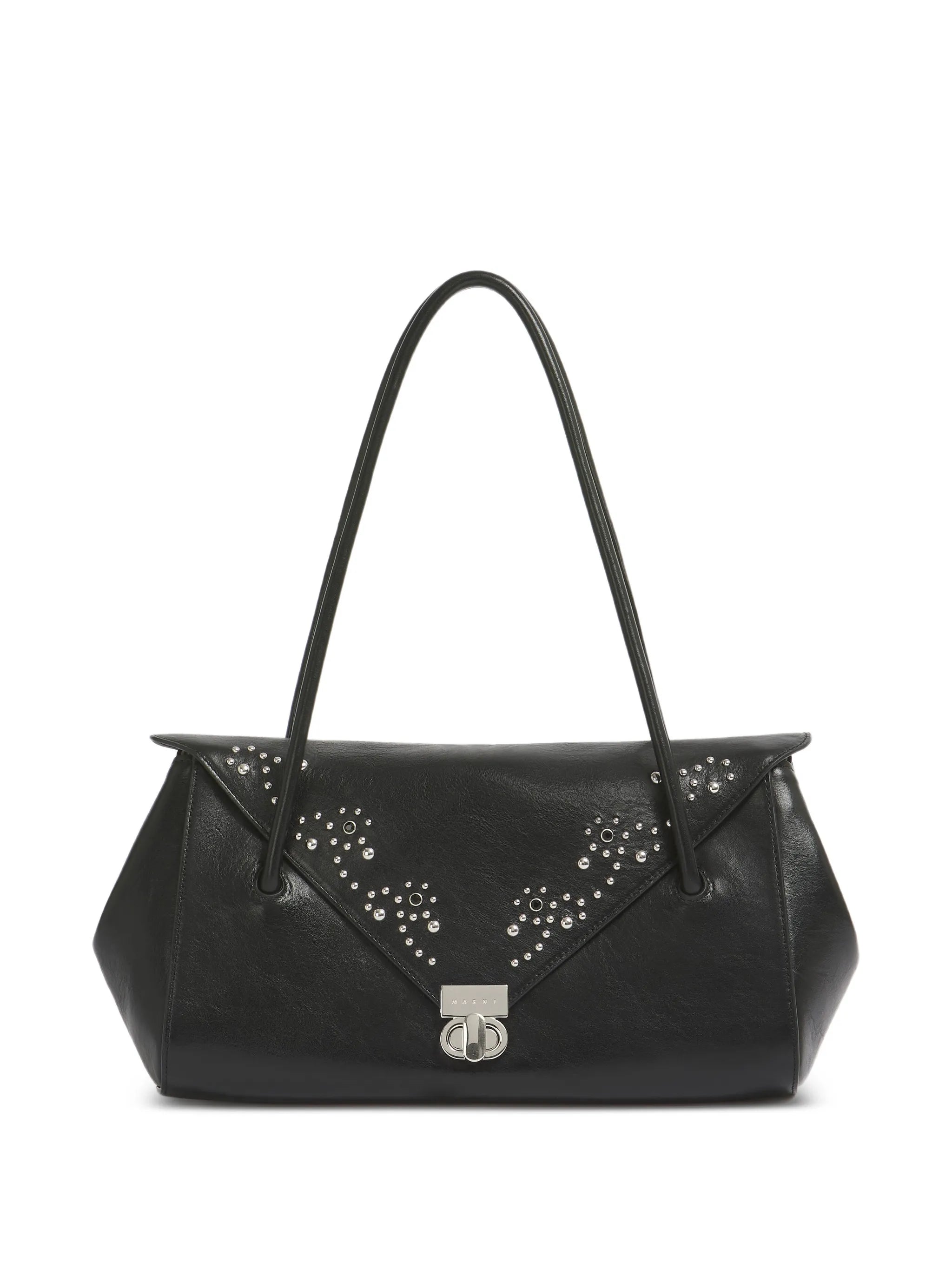 studded leather shoulder bag