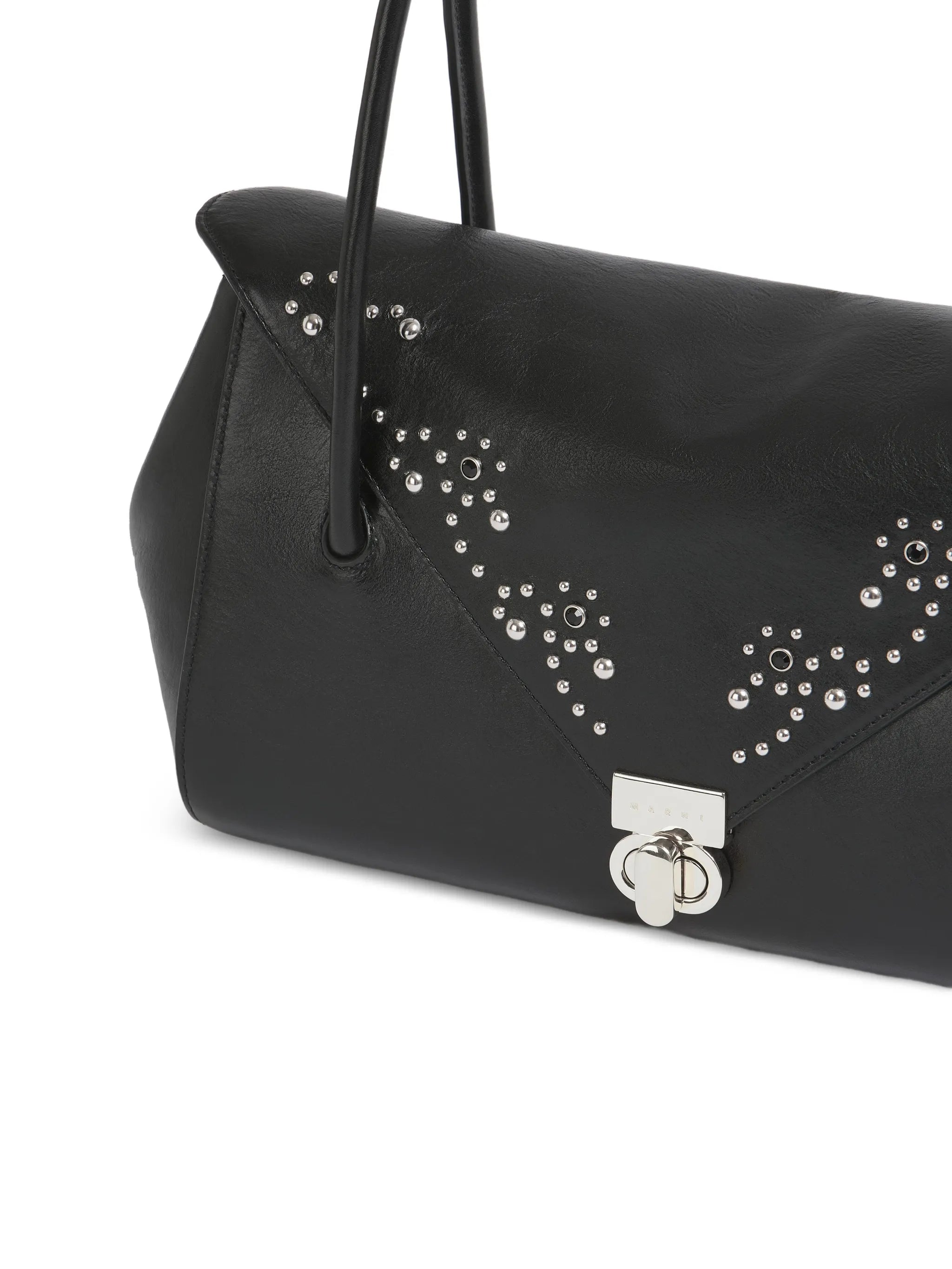 studded leather shoulder bag