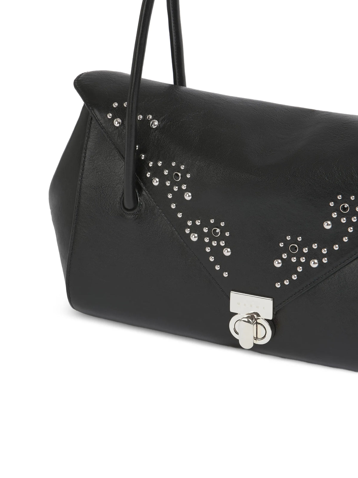 studded leather shoulder bag