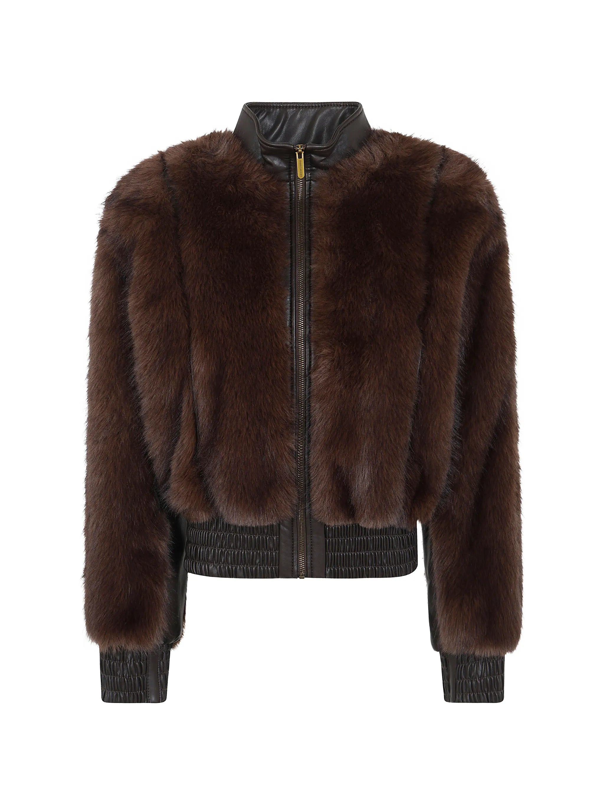 Valiant faux-fur panelled jacket