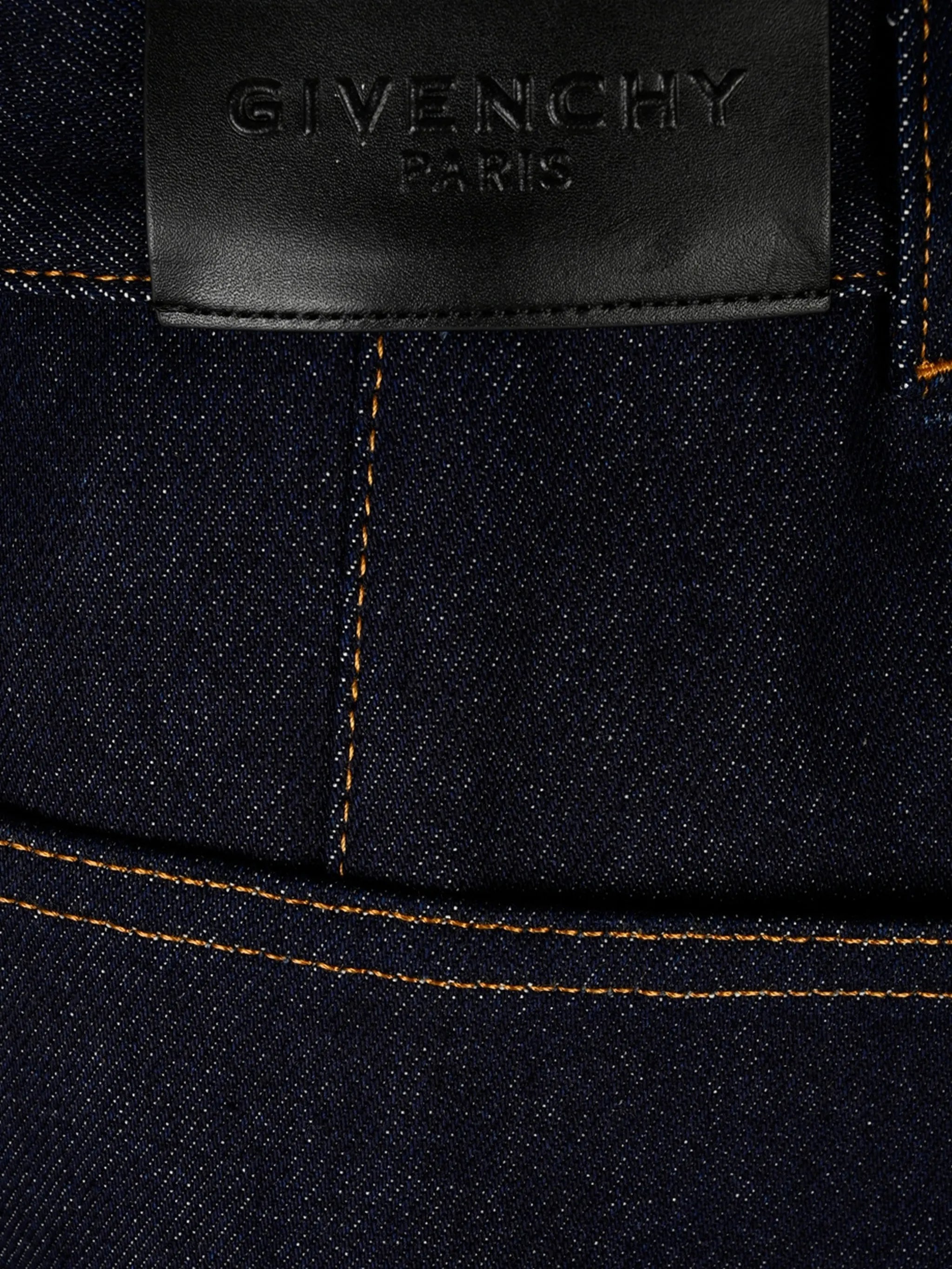 contrast-stitch jeans