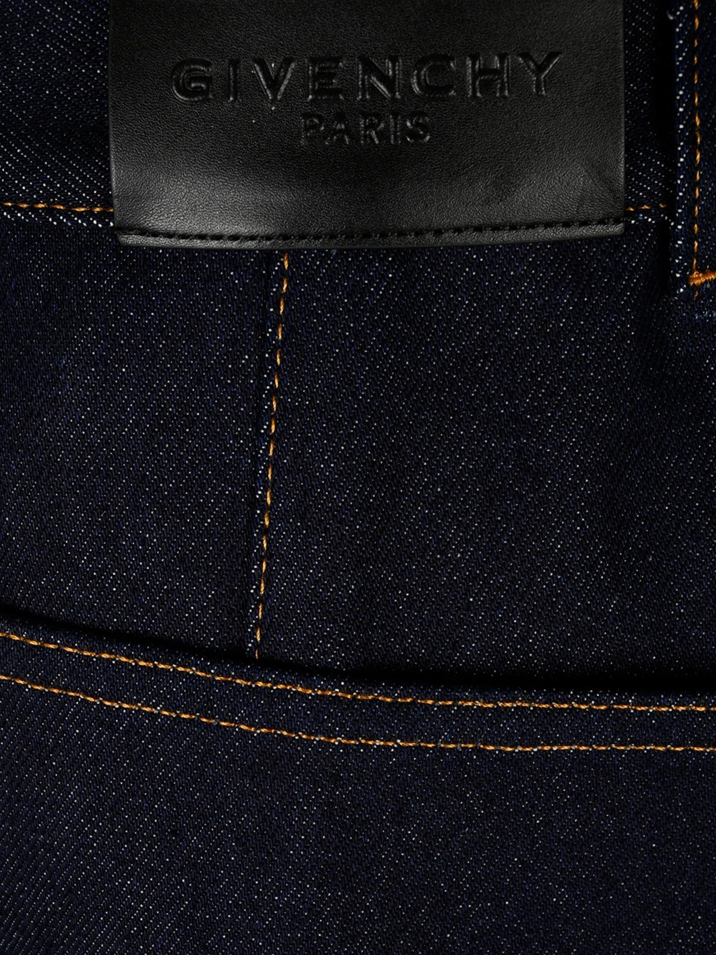 contrast-stitch jeans