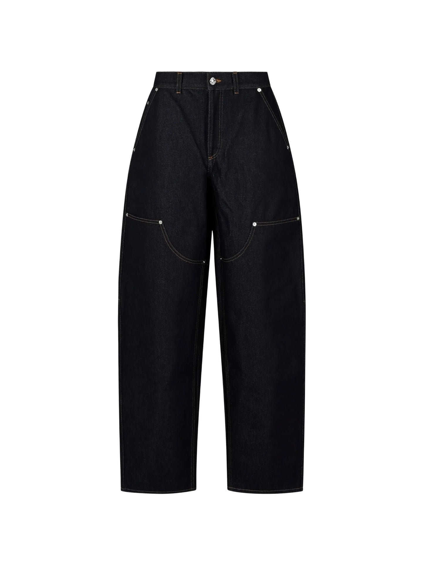 contrast-stitch jeans