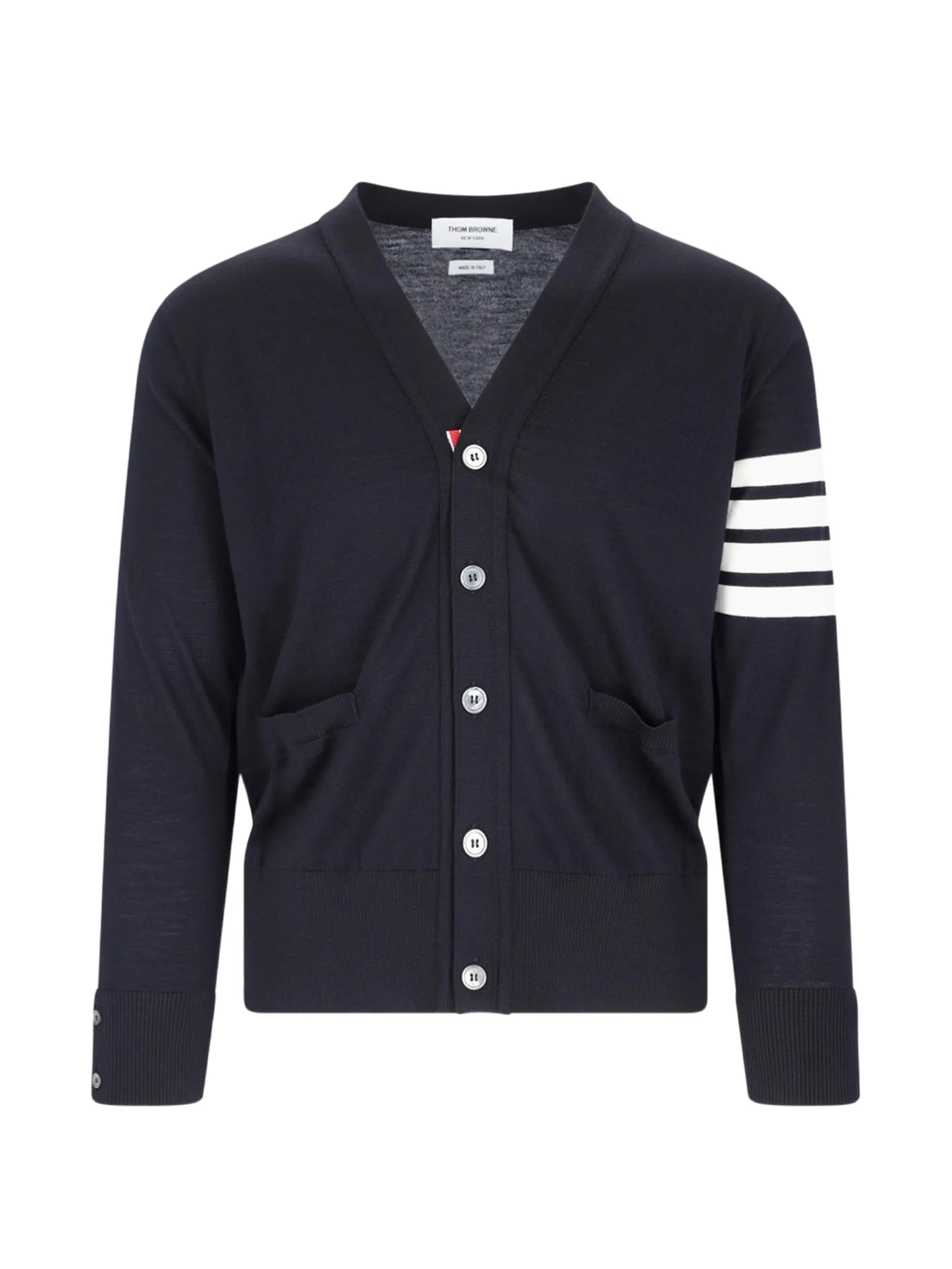 4-Bar V-neck cardigan