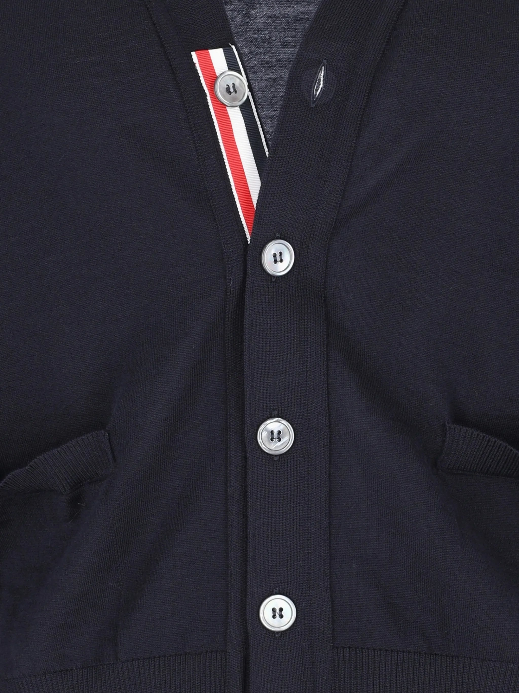 4-Bar V-neck cardigan