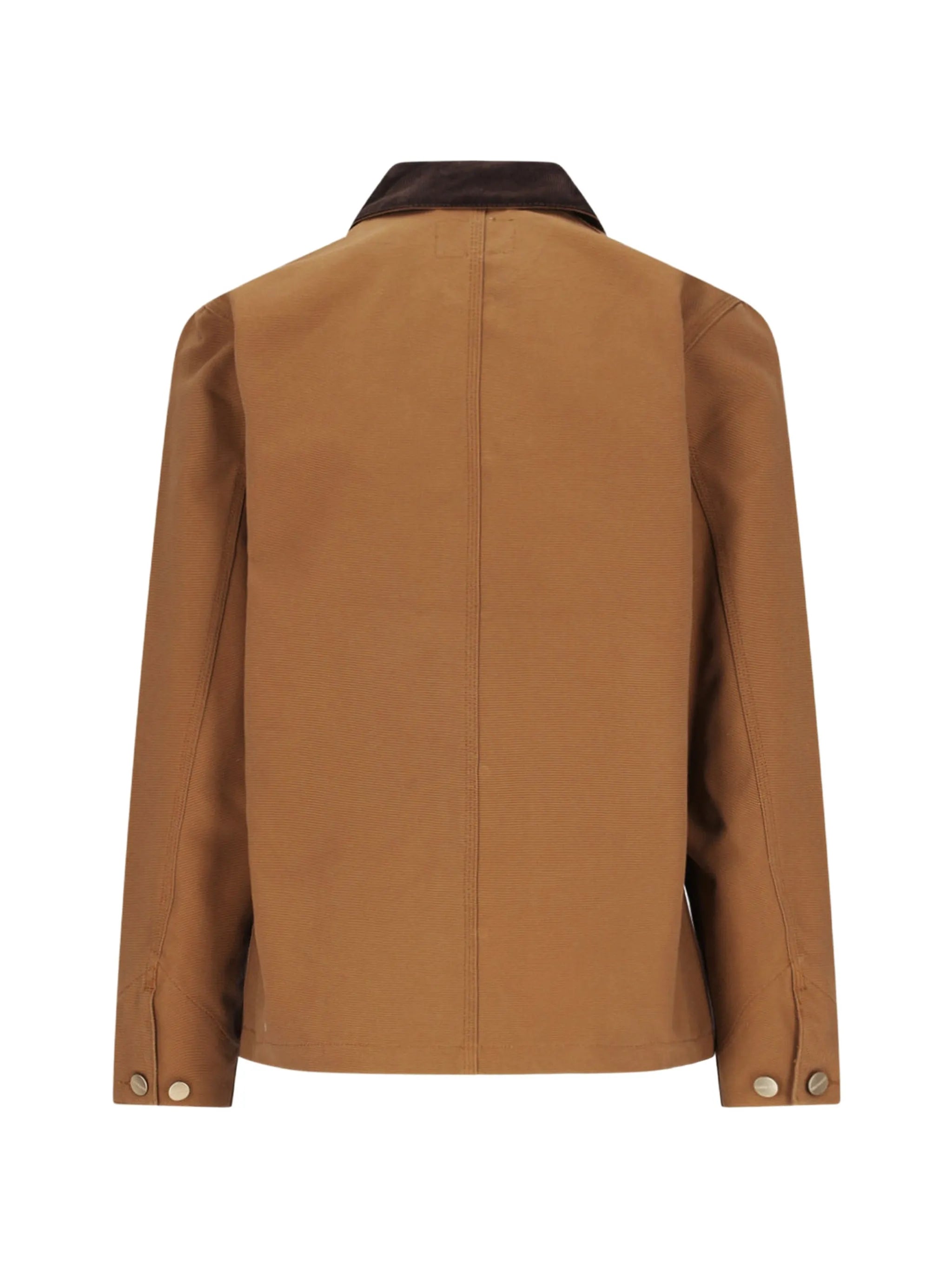 Michigan Coat corduroy-collar logo-patch jacket