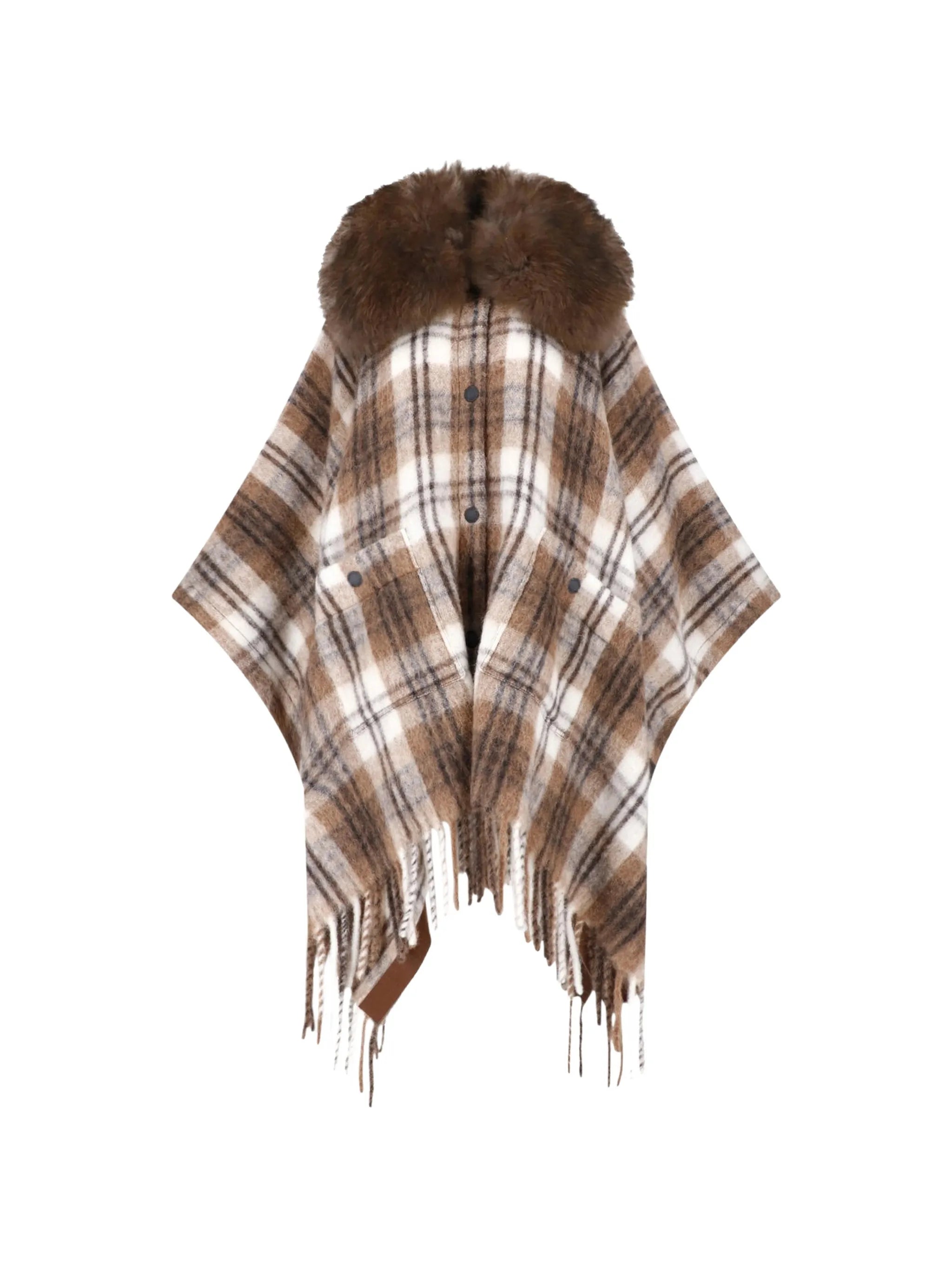 check-pattern cape