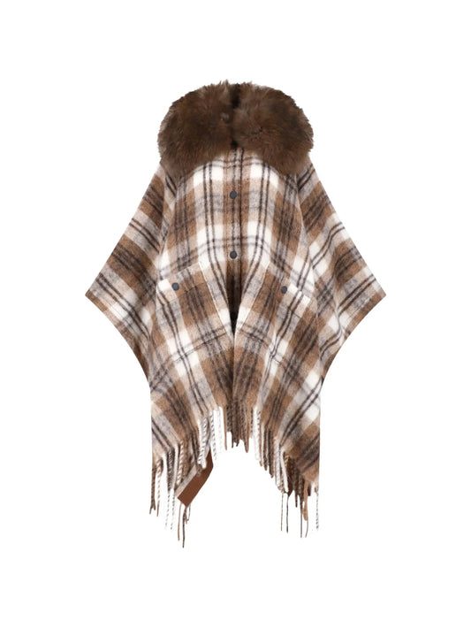 check-pattern cape