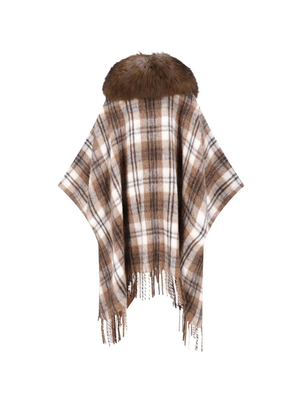 check-pattern cape