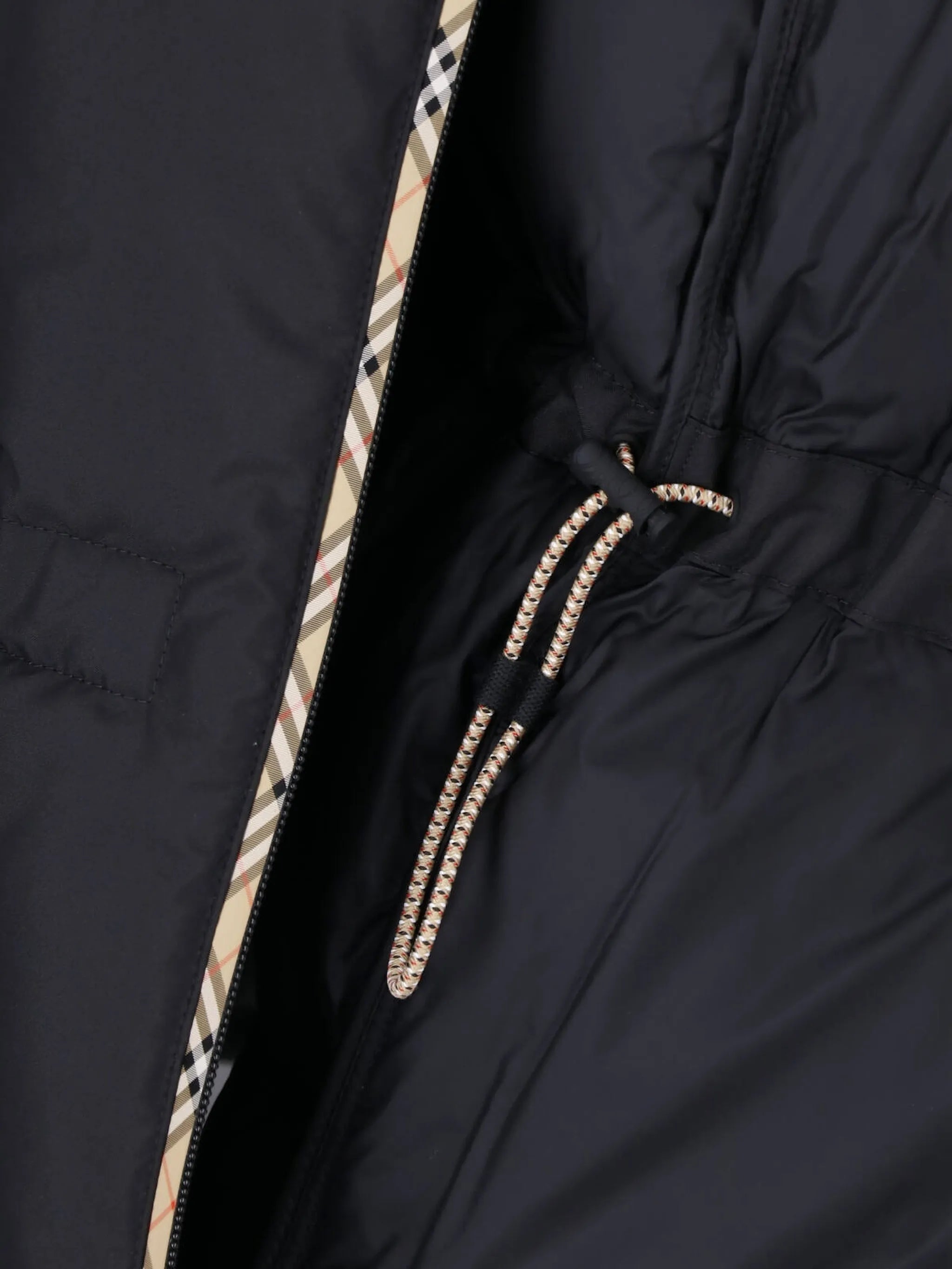 quilted hooded jacket