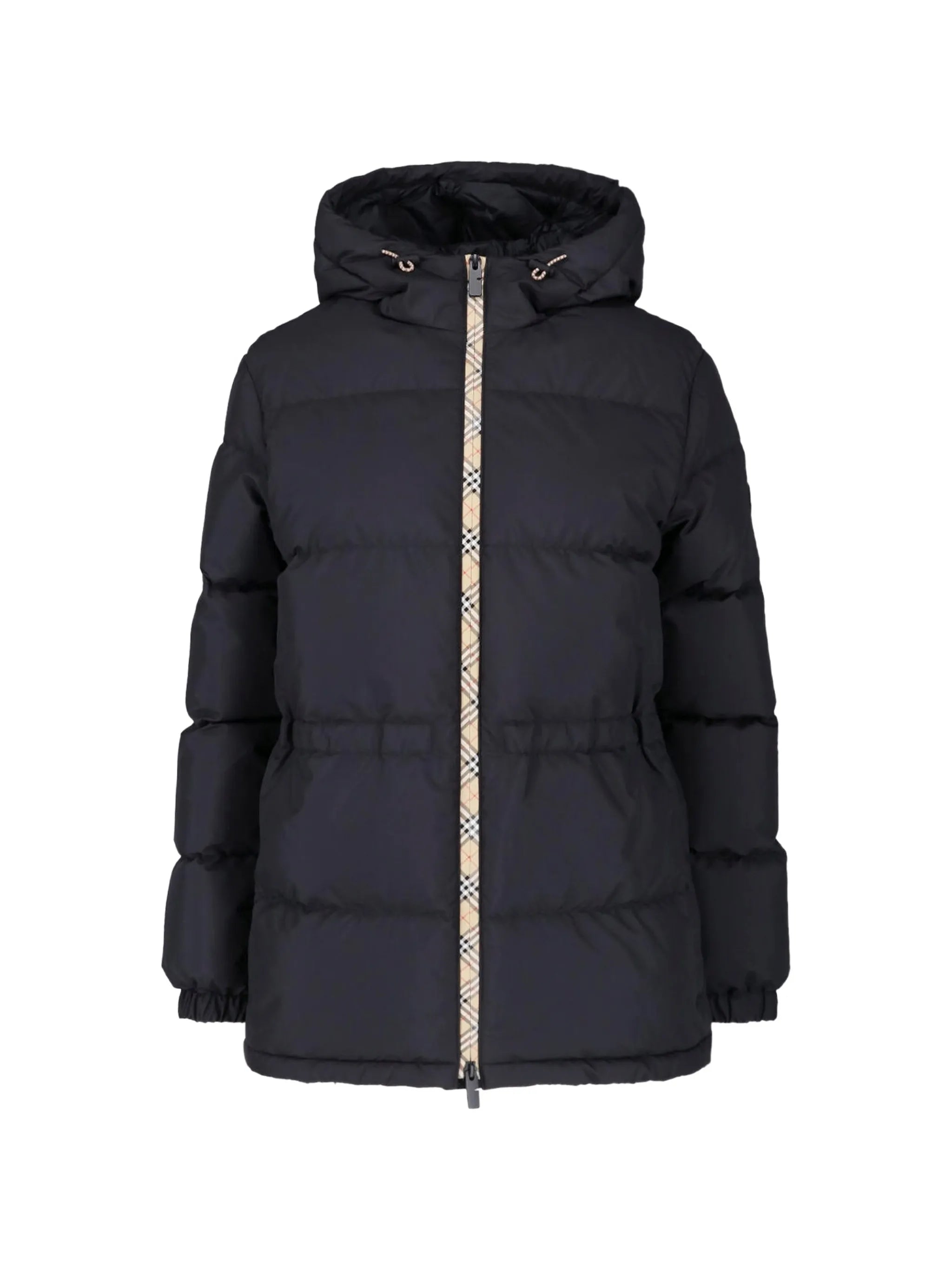 quilted hooded jacket