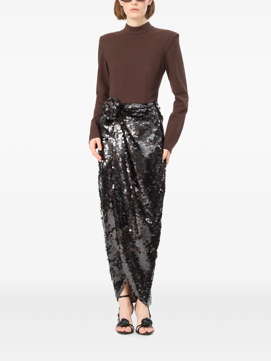 knotted midi dress