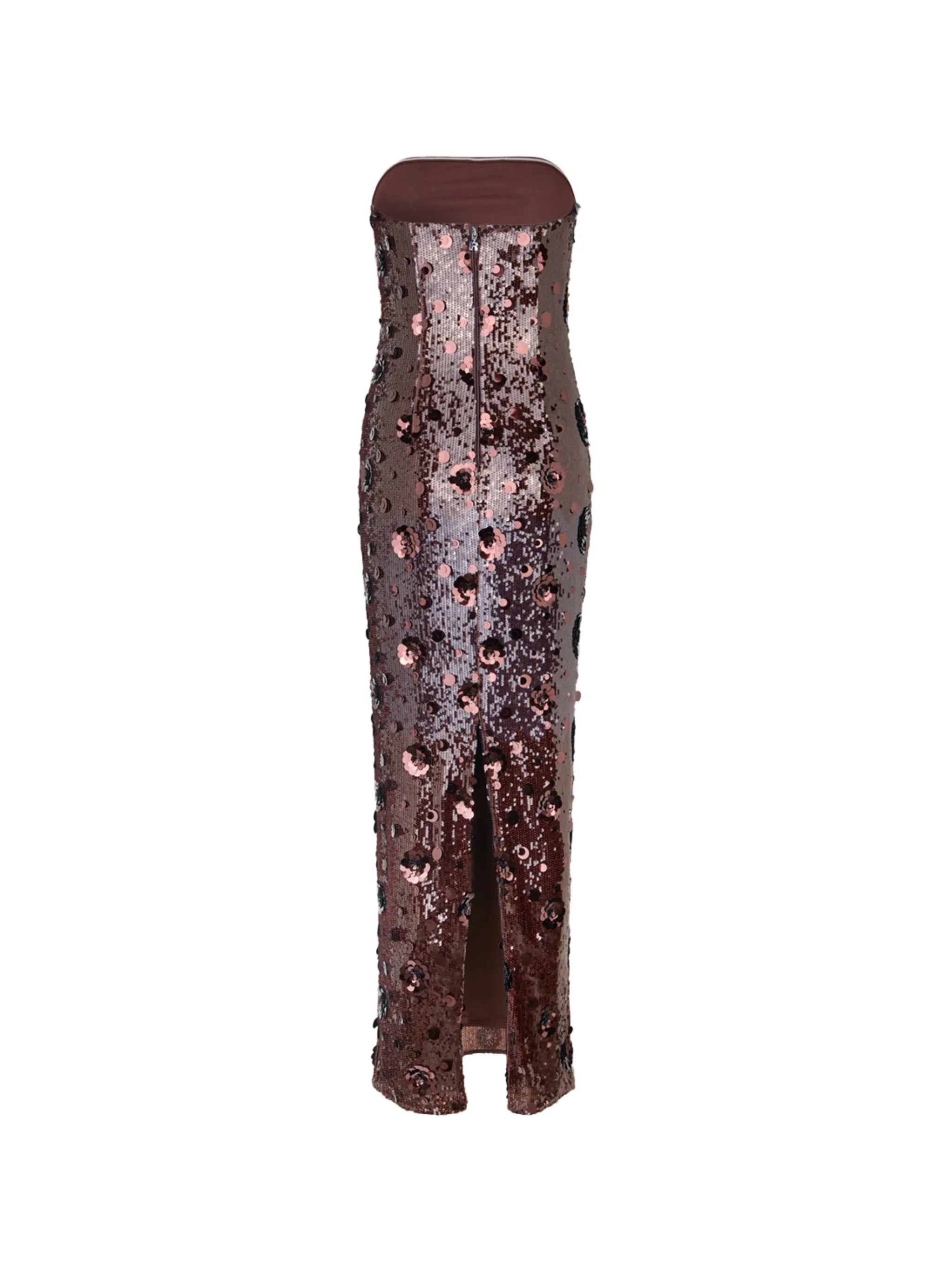 sequins tube maxi dress