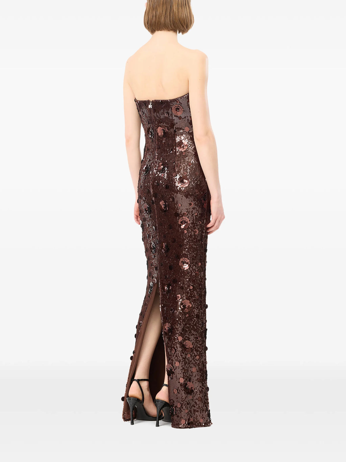 sequins tube maxi dress