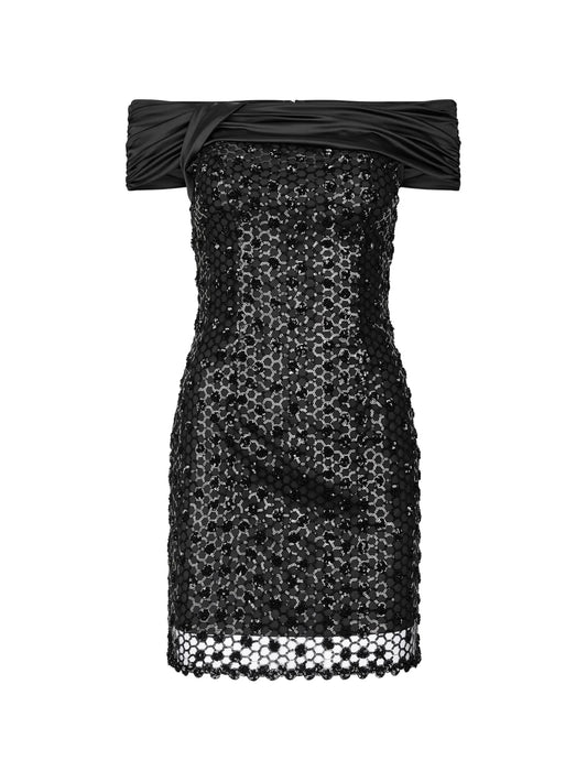 sequin-embellished mini dress