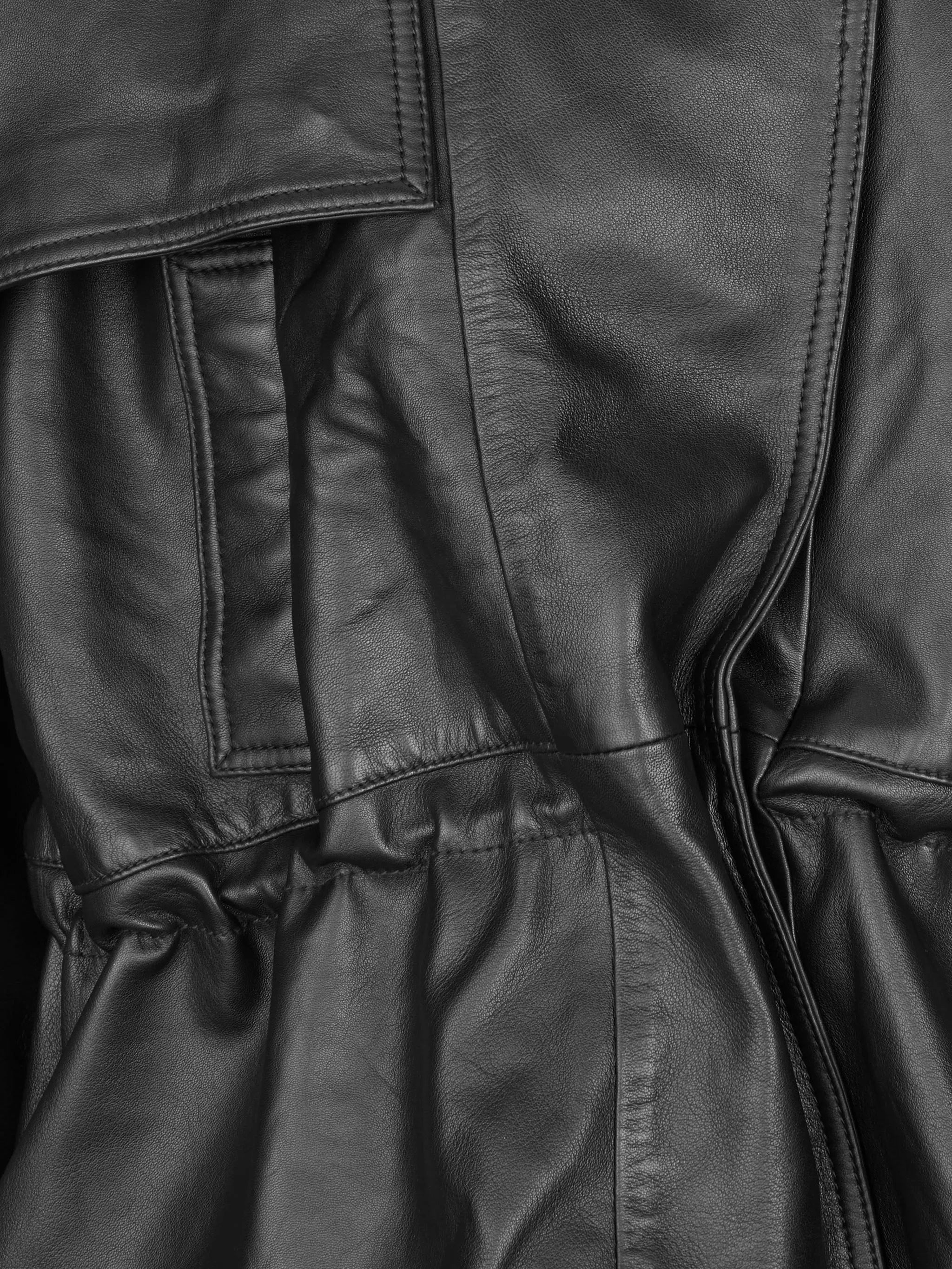 peplum leather jacket