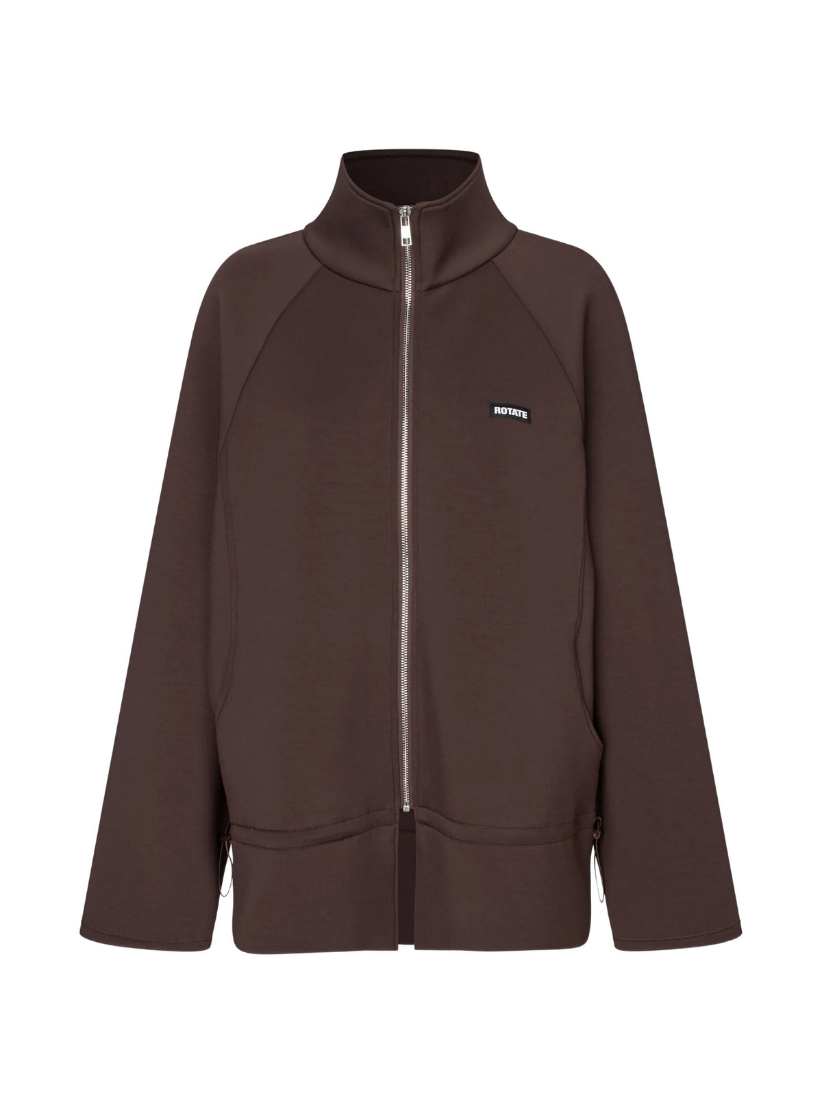 logo-patch zip-up jacket