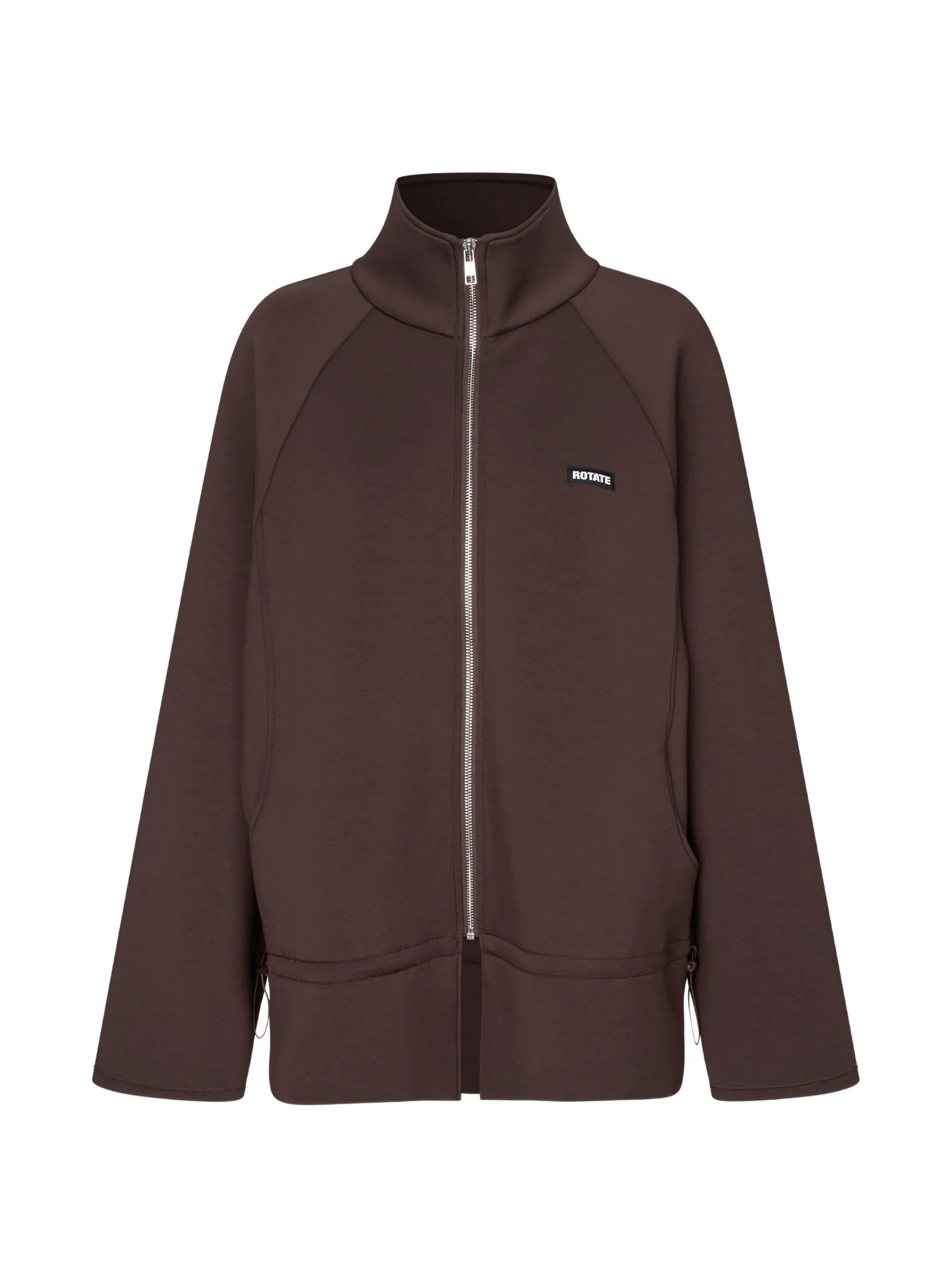 logo-patch zip-up jacket