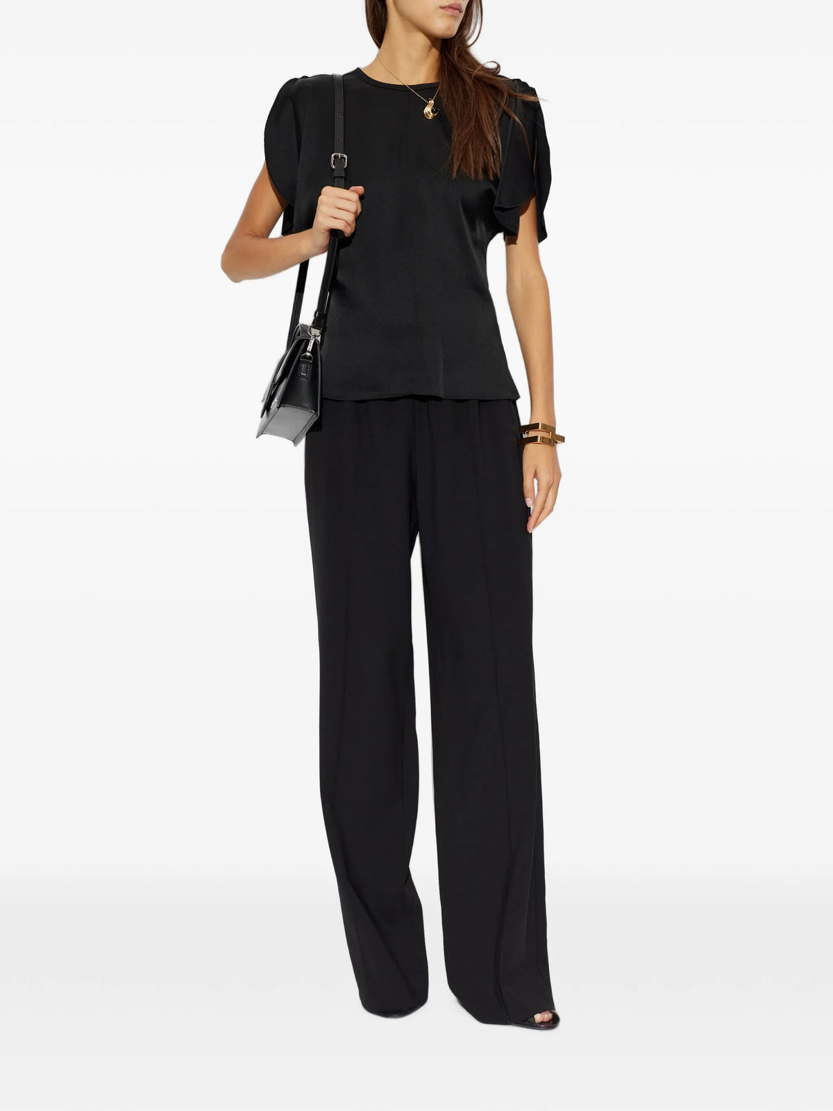 Bela ruffled sleeveless top