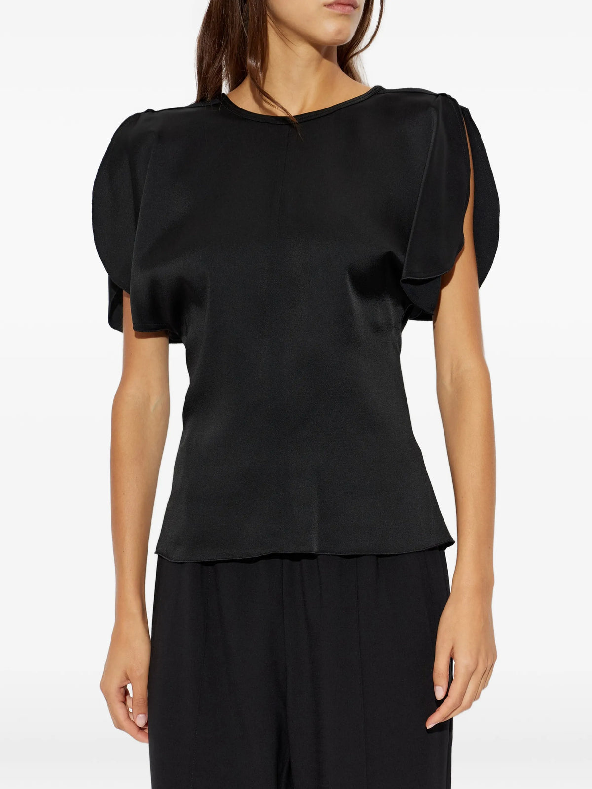 Bela ruffled sleeveless top
